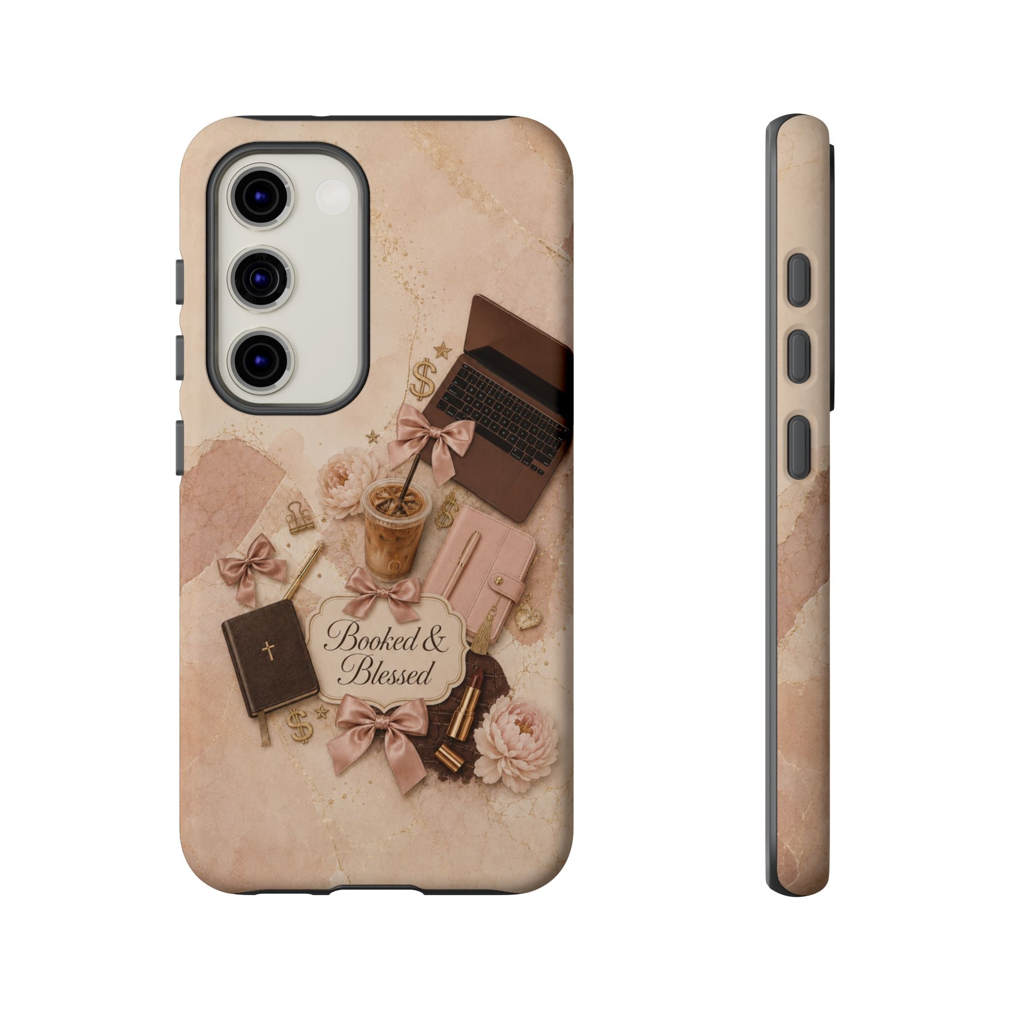 Booked & Blessed Christian Book Lover Phone Case