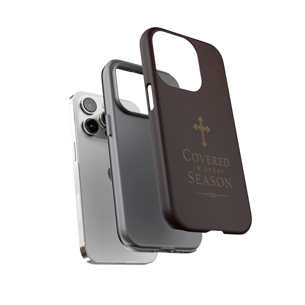 Covered in Every Season Christian Cross Phone Case