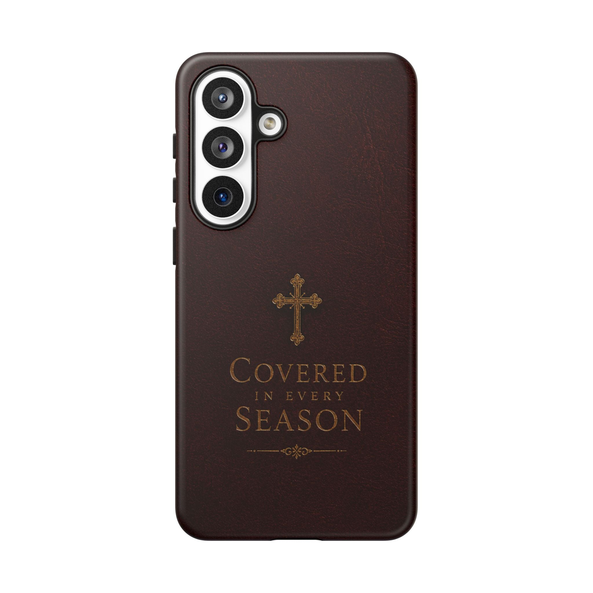Covered in Every Season Christian Cross Phone Case