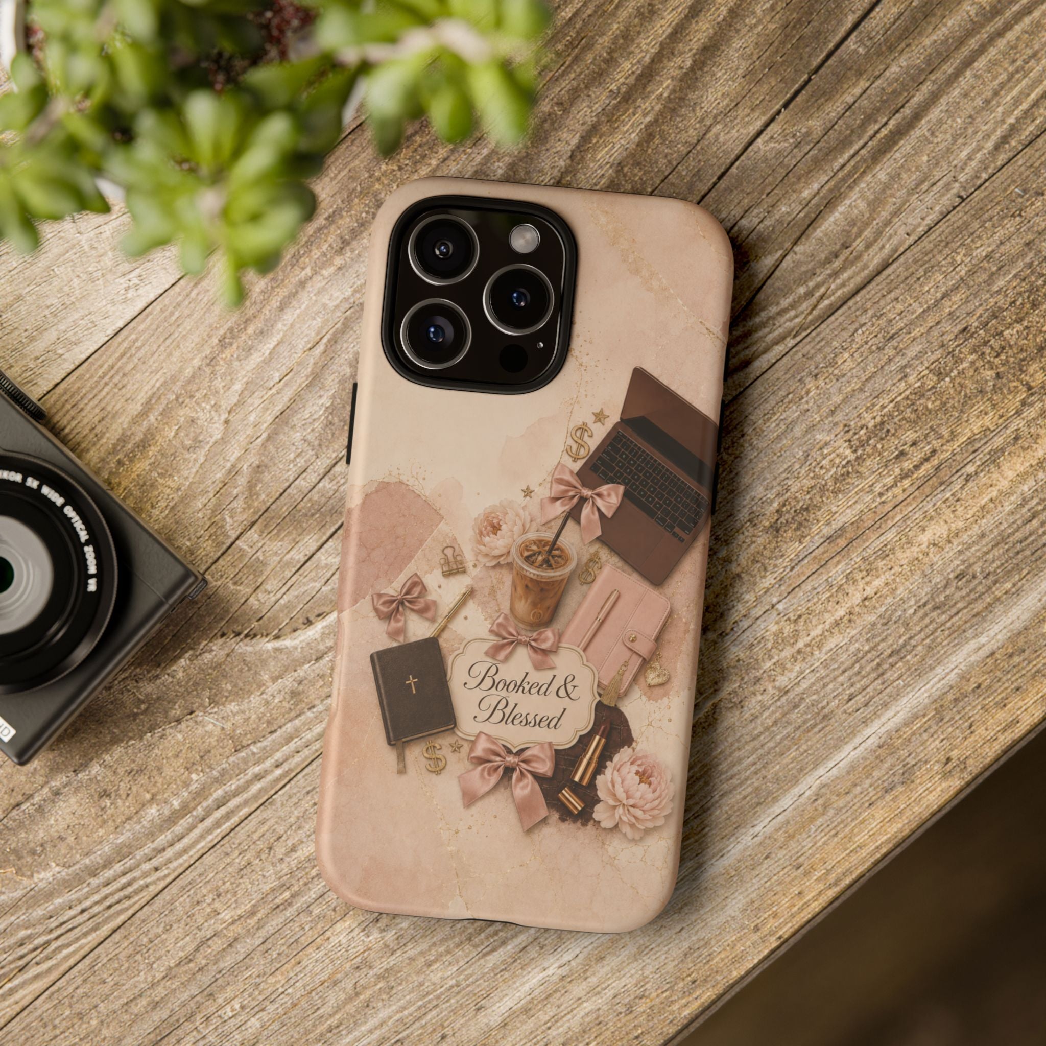 Booked & Blessed Christian Book Lover Phone Case