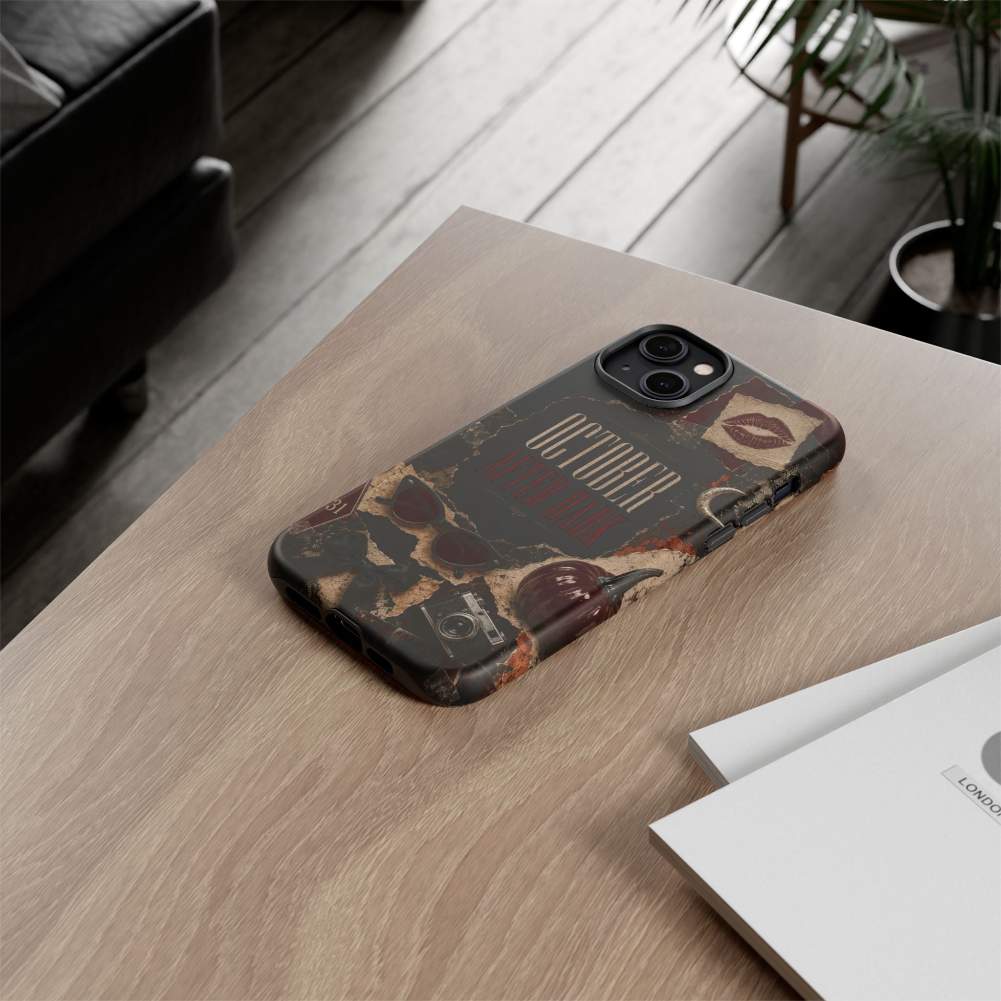 October After Dark Gothic Collage Phone Case