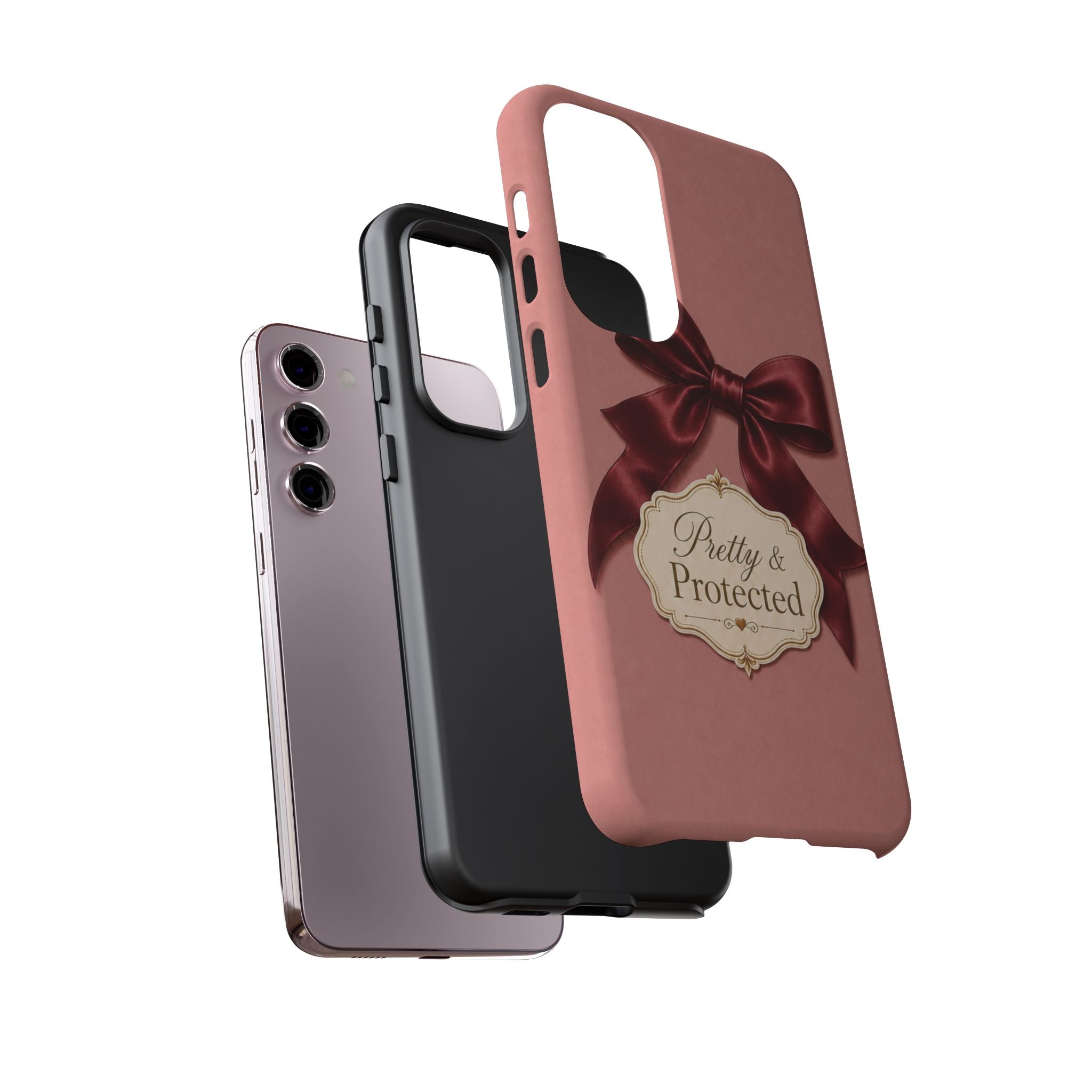 Pretty & Protected Bow Christian Phone Case