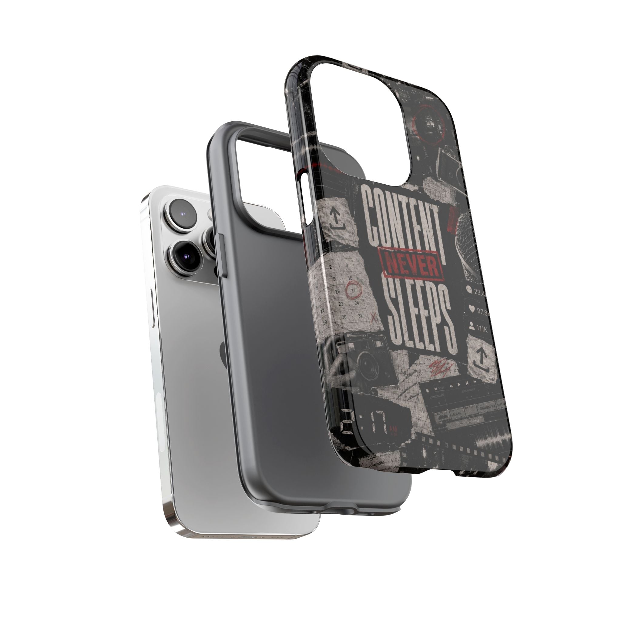 Content Never Sleeps Creator Phone Case