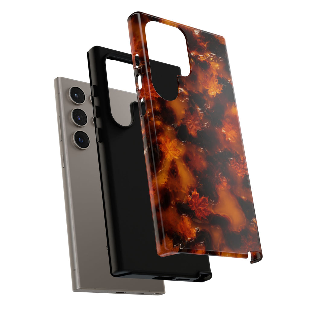 Amber Autumn Maple Leaf Phone Case