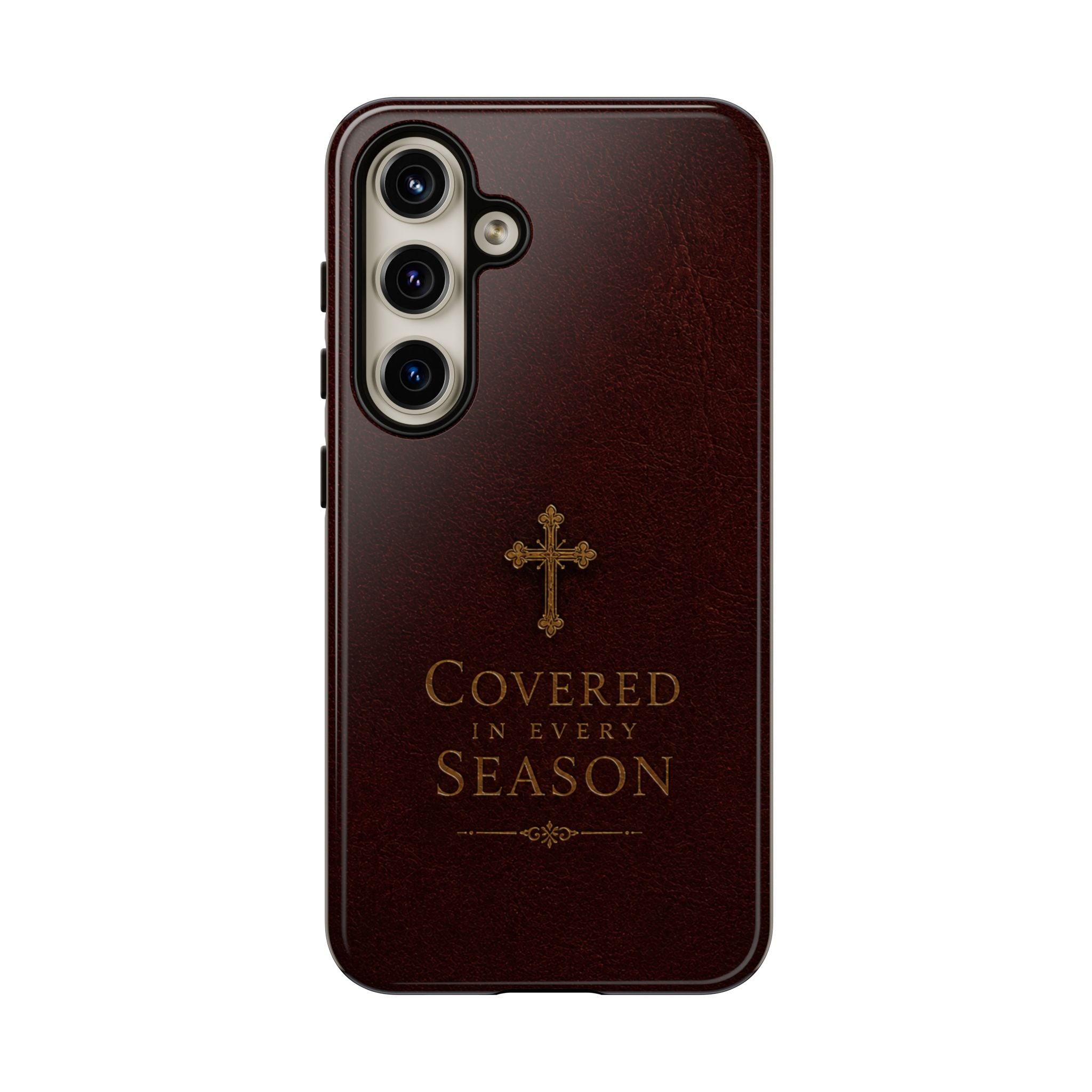 Covered in Every Season Christian Cross Phone Case