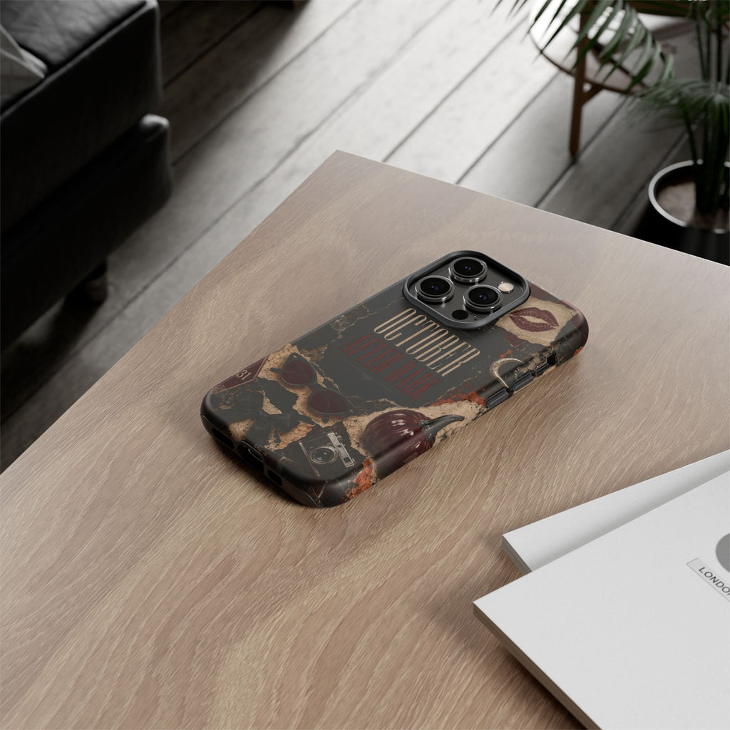October After Dark Gothic Collage Phone Case