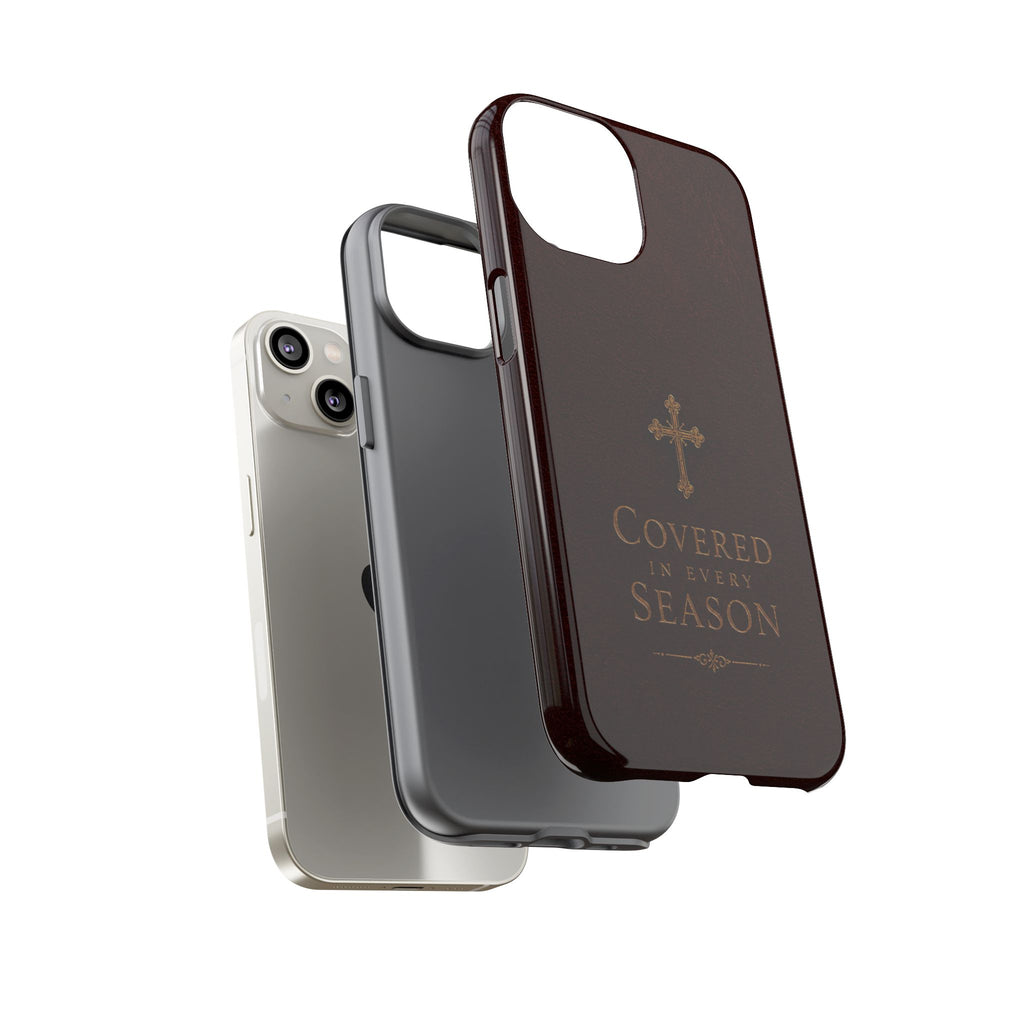 Covered in Every Season Christian Cross Phone Case