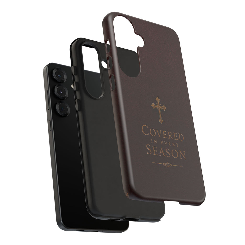 Covered in Every Season Christian Cross Phone Case