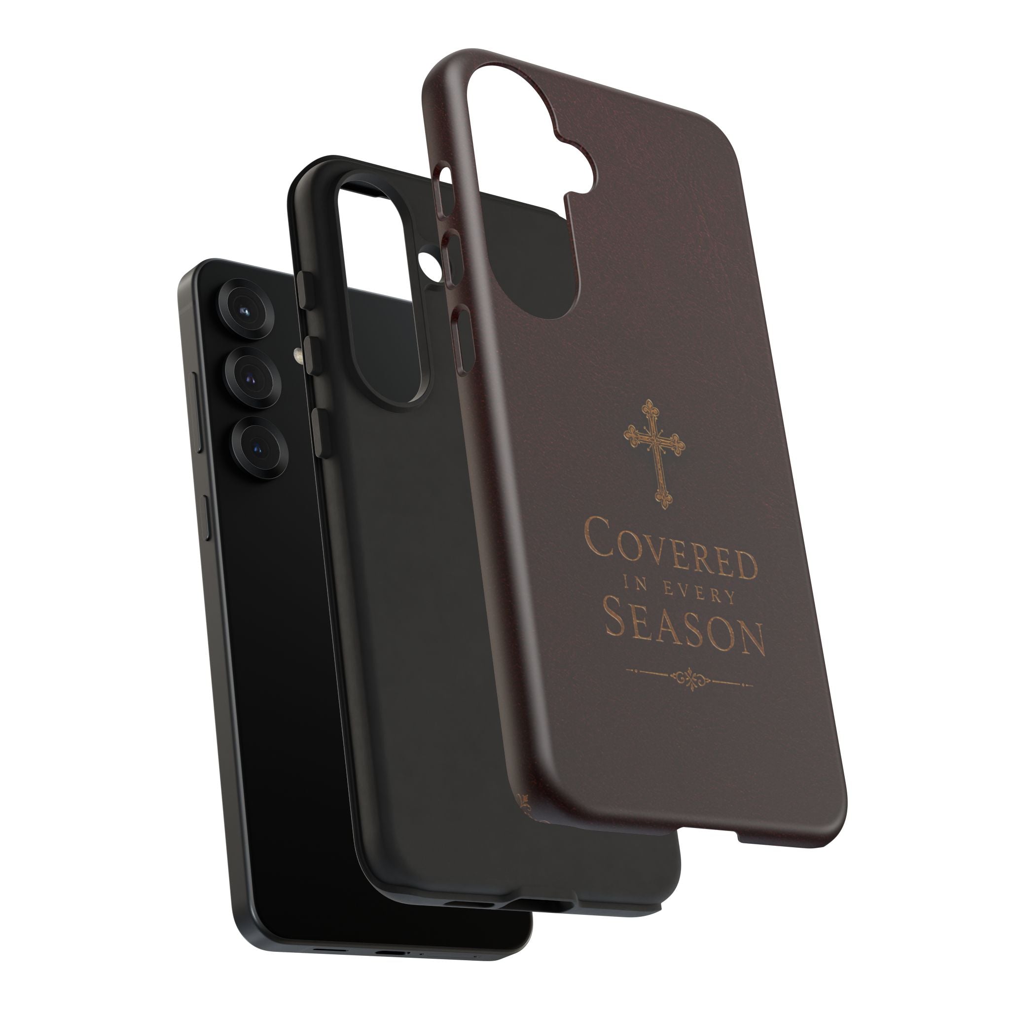Covered in Every Season Christian Cross Phone Case