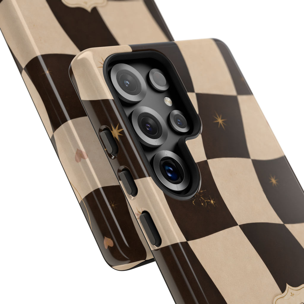 Favor Looks Good on Me Vintage Checkerboard Phone Case