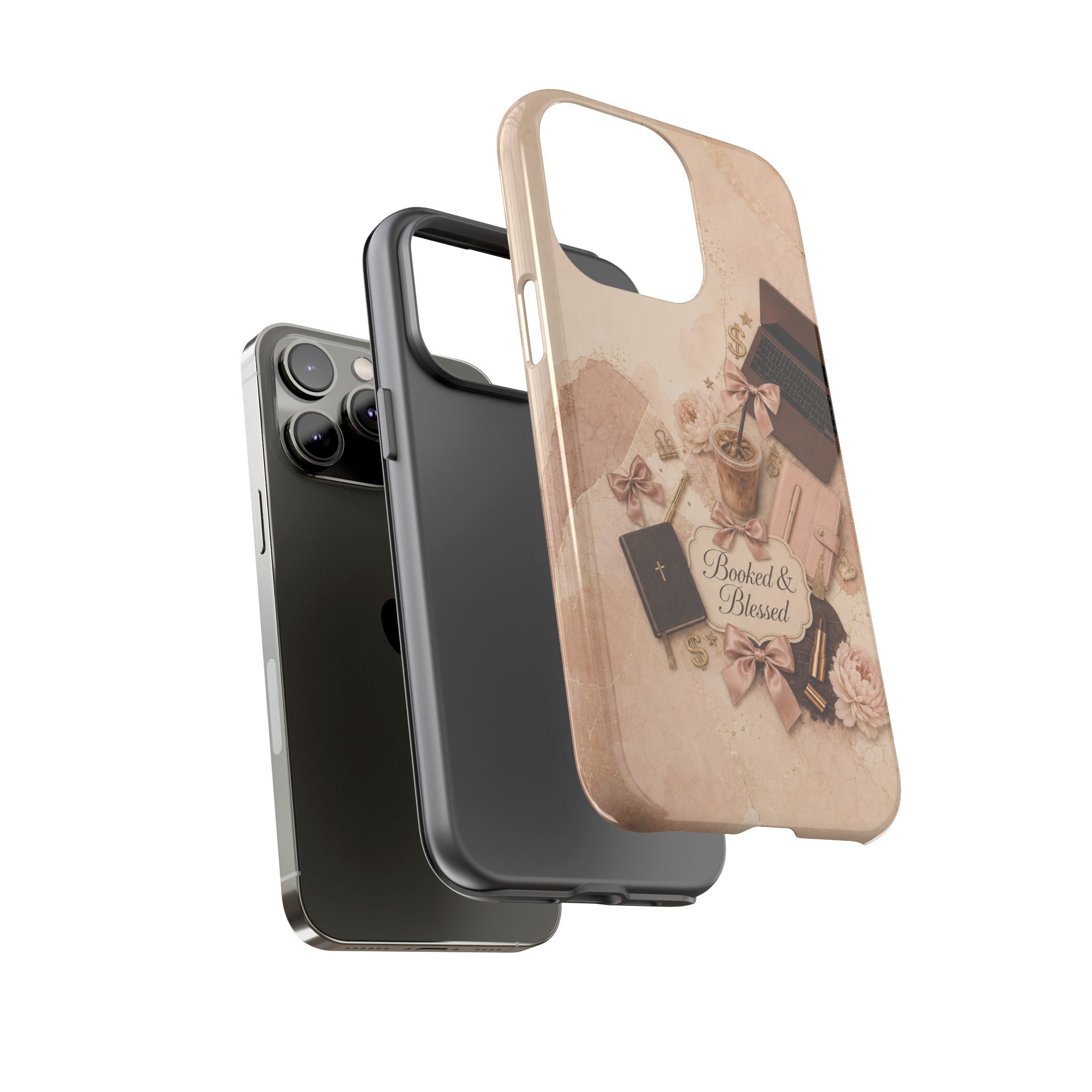 Booked & Blessed Christian Book Lover Phone Case