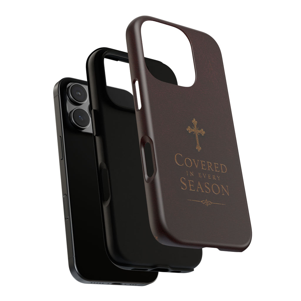 Covered in Every Season Christian Cross Phone Case