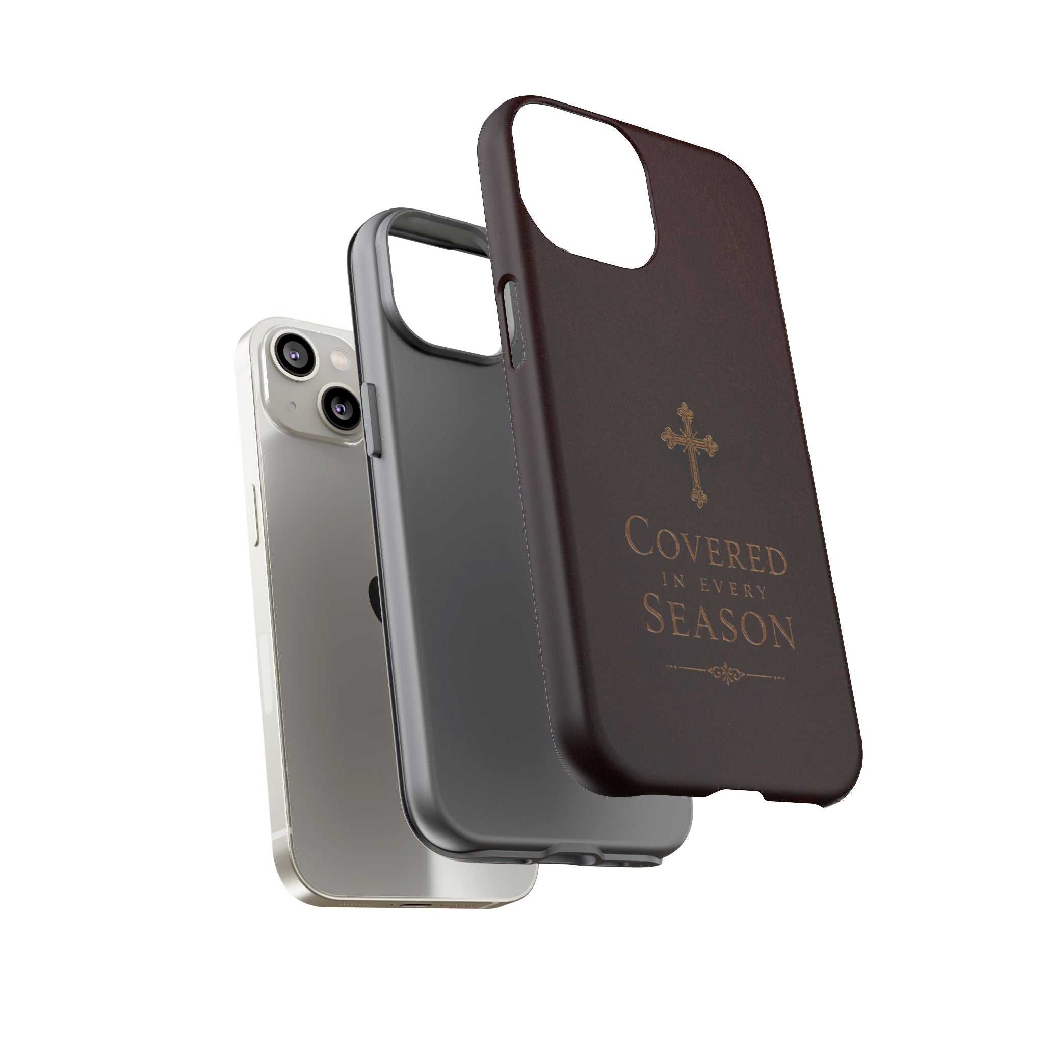 Covered in Every Season Christian Cross Phone Case