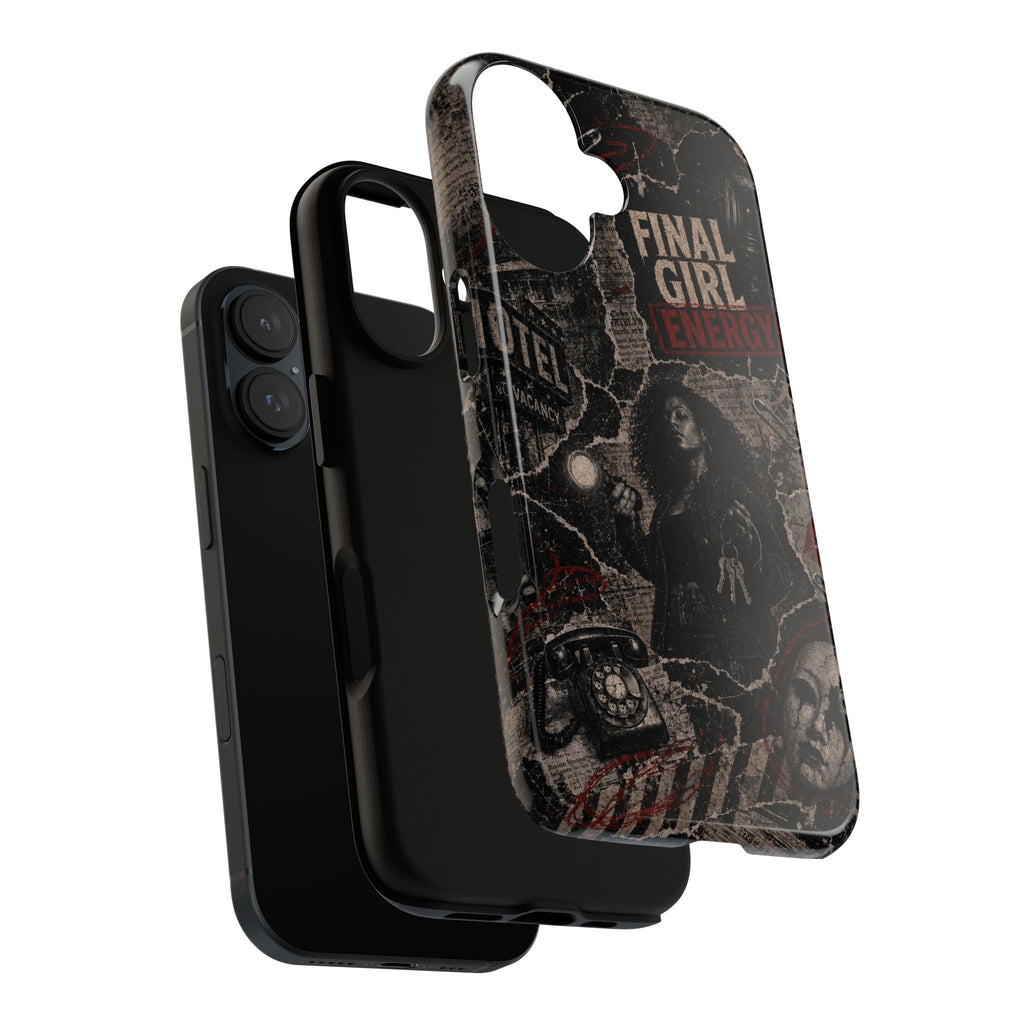 Final Girl Energy Horror Collage Phone Case