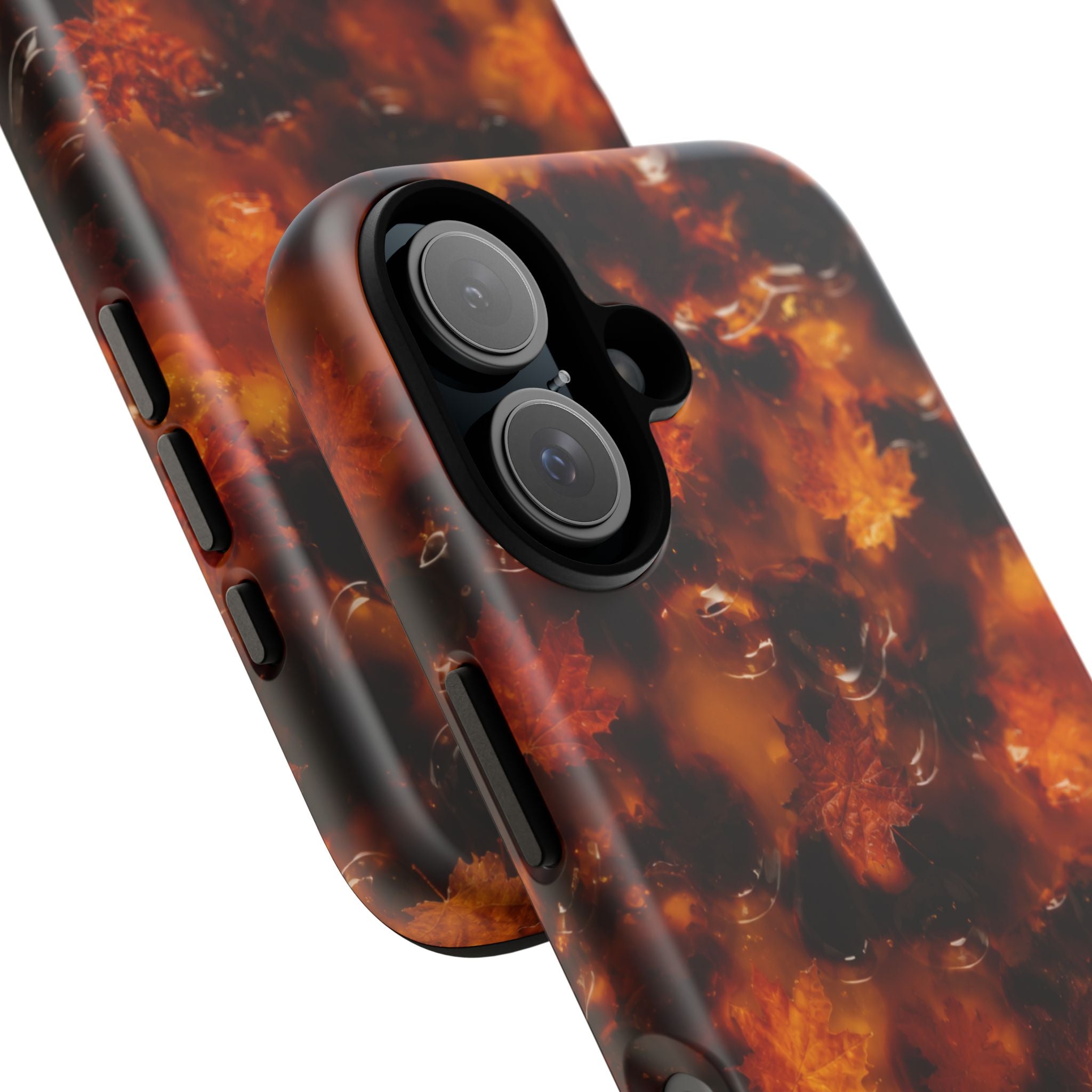 Amber Autumn Maple Leaf Phone Case