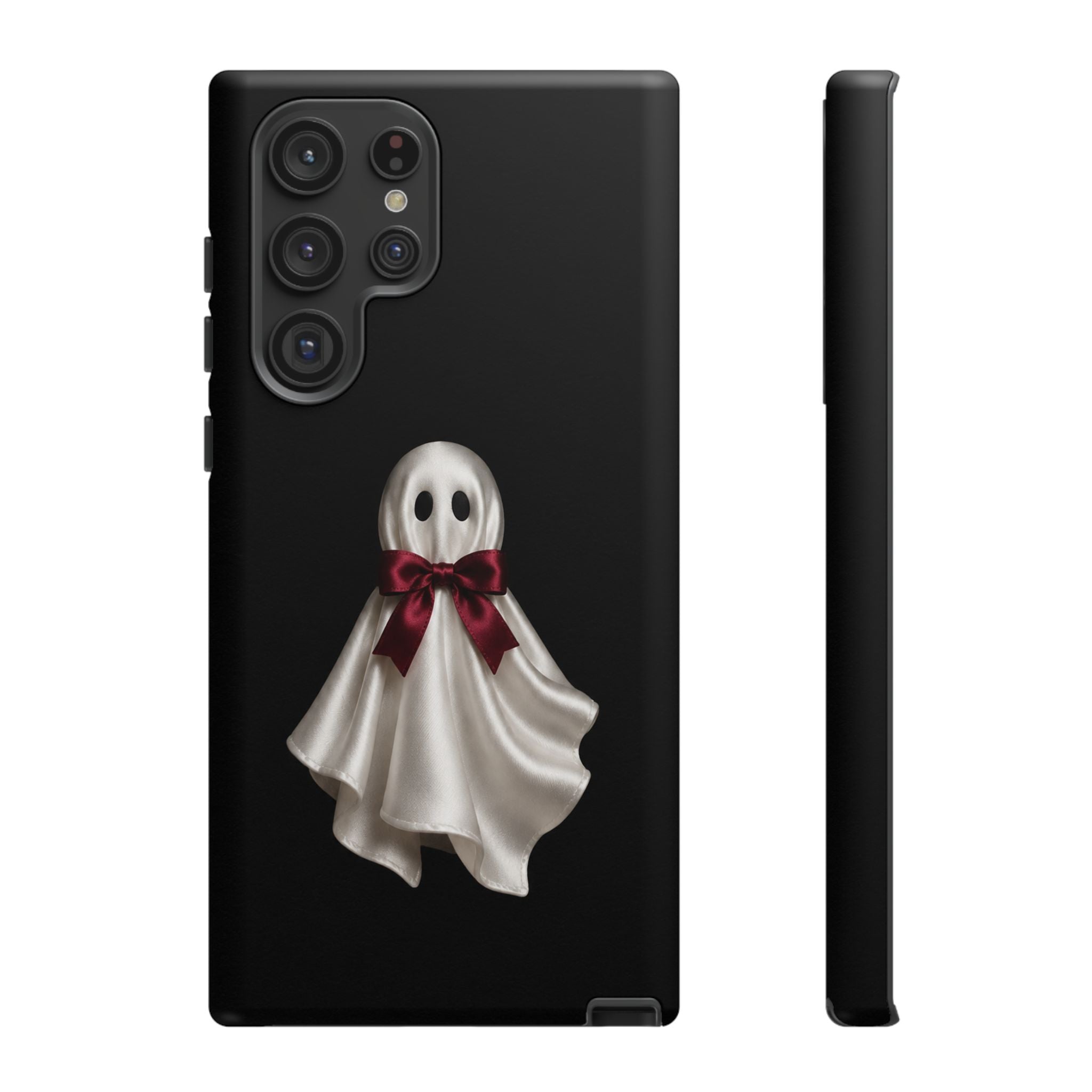 Burgundy Bow Ghost Spooky Phone Case