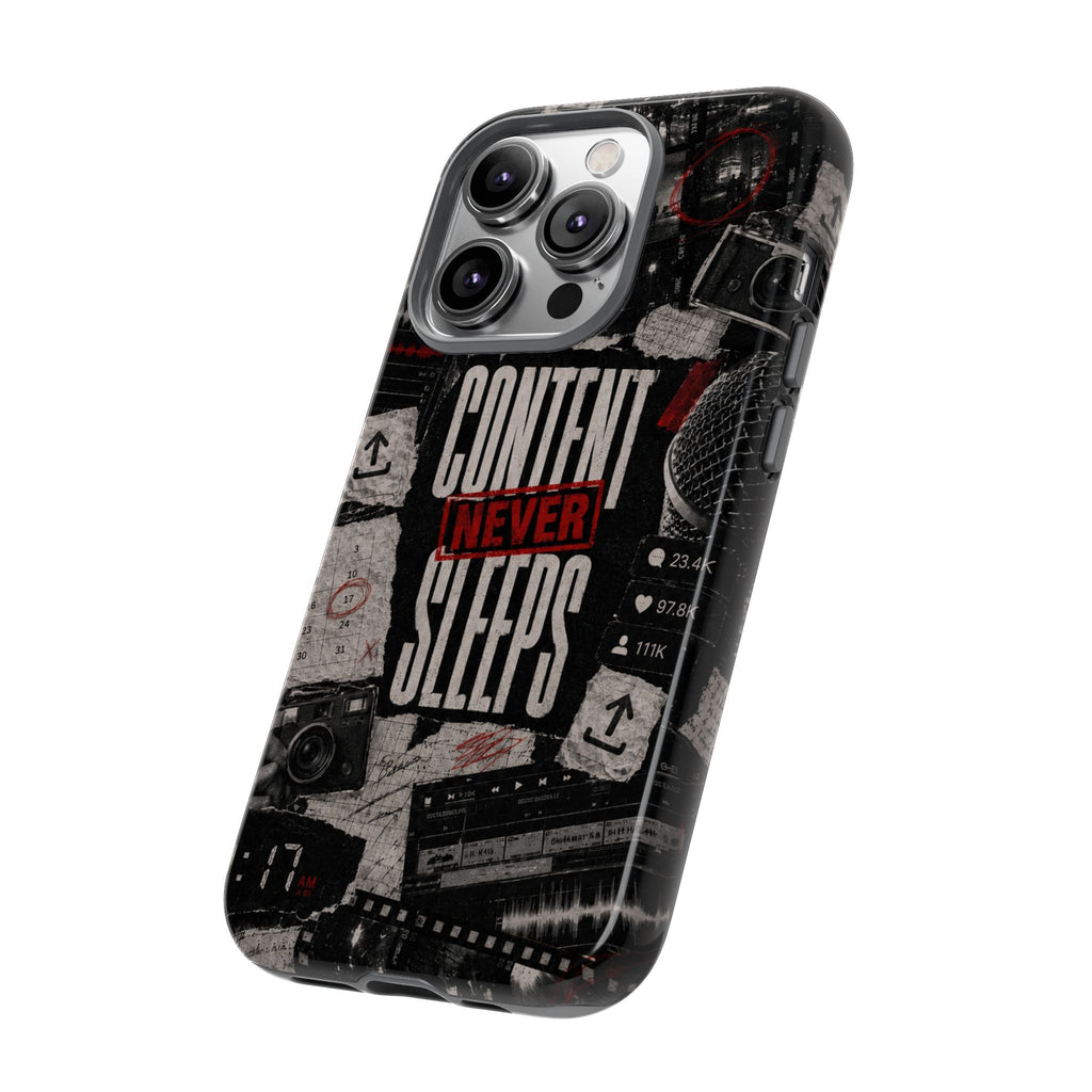 Content Never Sleeps Creator Phone Case