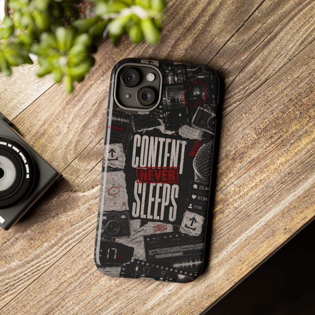 Content Never Sleeps Creator Phone Case