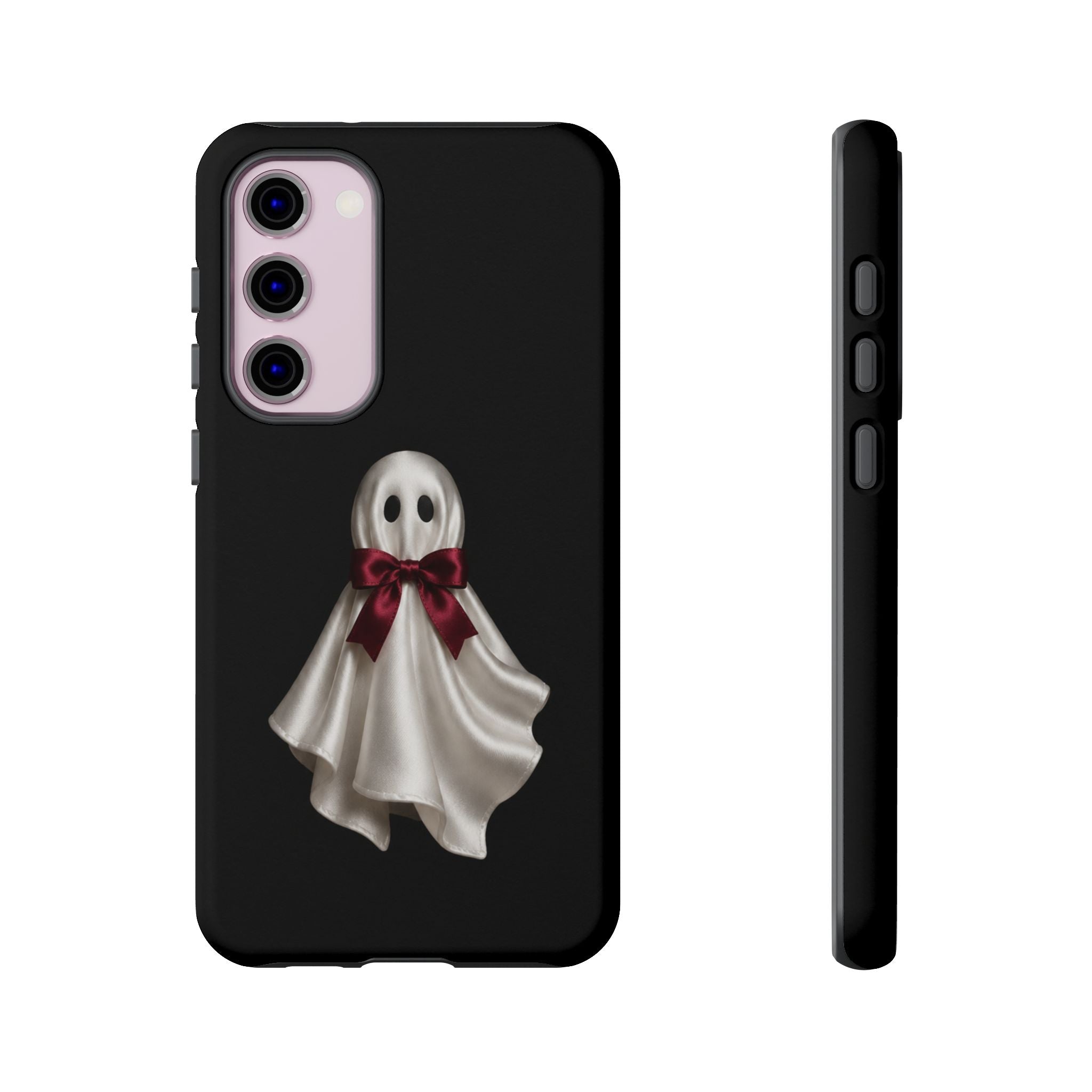 Burgundy Bow Ghost Spooky Phone Case