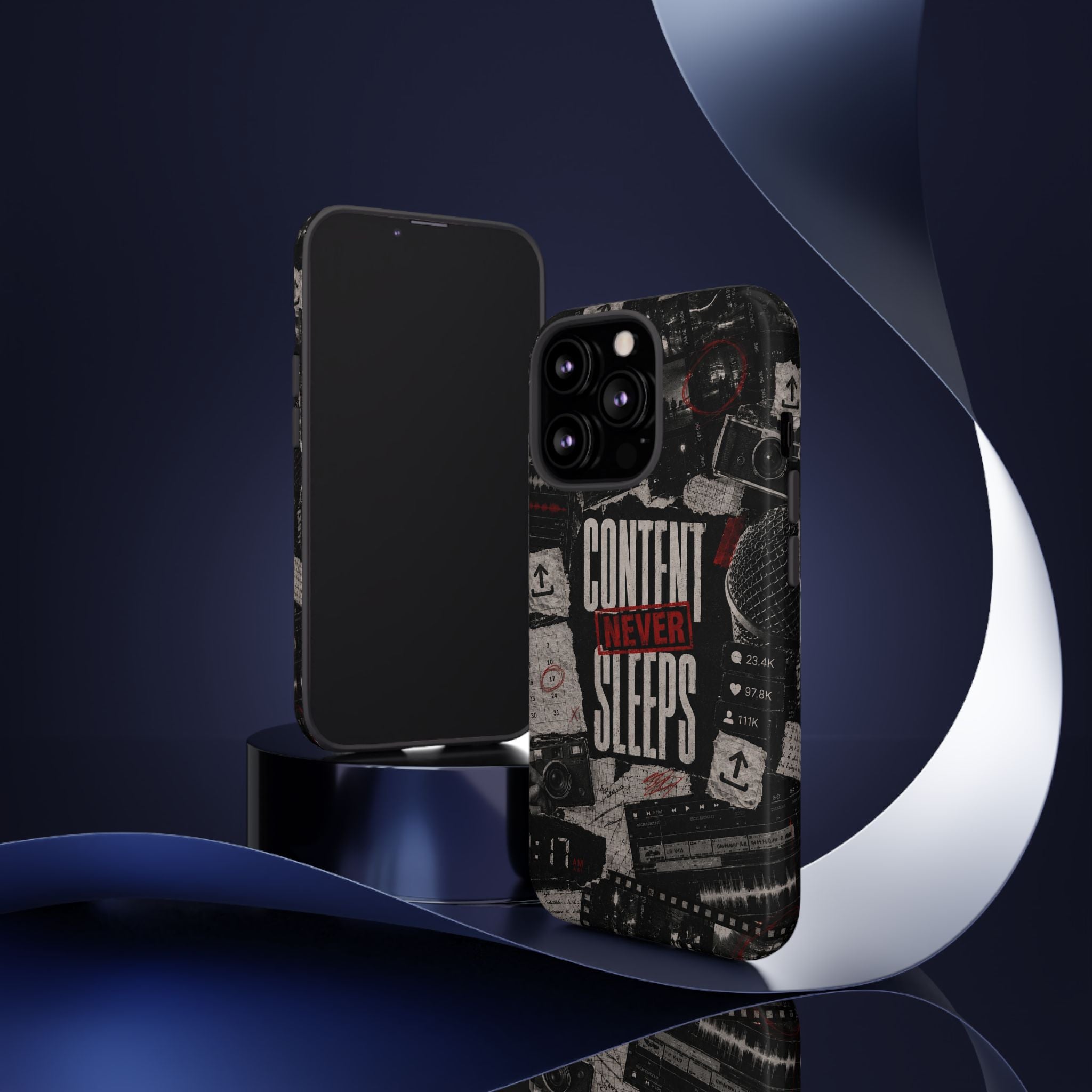 Content Never Sleeps Creator Phone Case