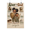 Armor of God Christian Kids Poster | Ephesians 6:10–18 Bible Wall Art