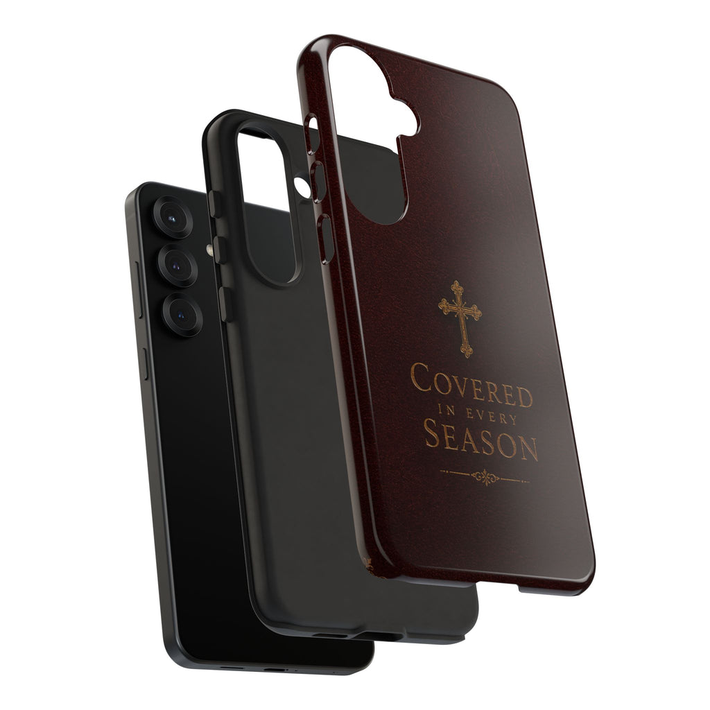 Covered in Every Season Christian Cross Phone Case