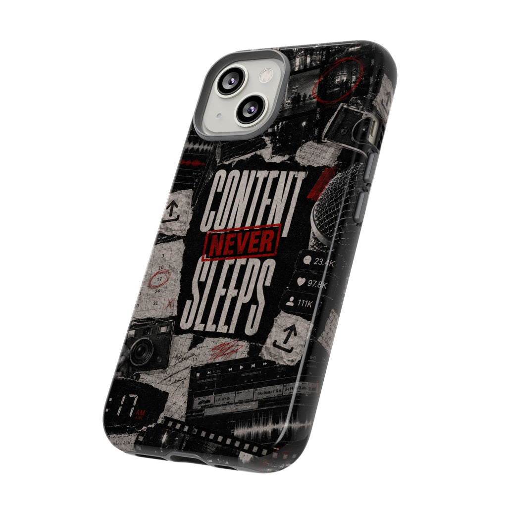 Content Never Sleeps Creator Phone Case