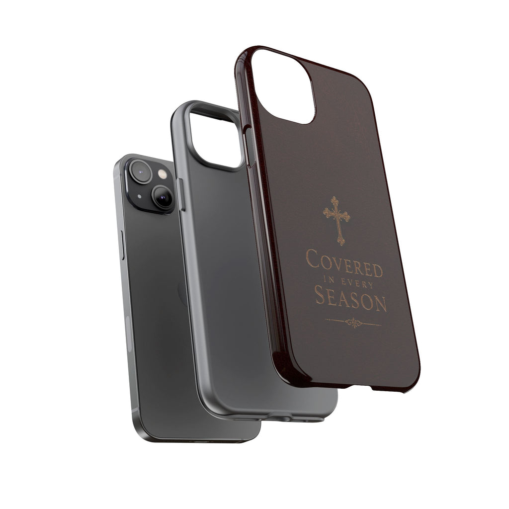 Covered in Every Season Christian Cross Phone Case