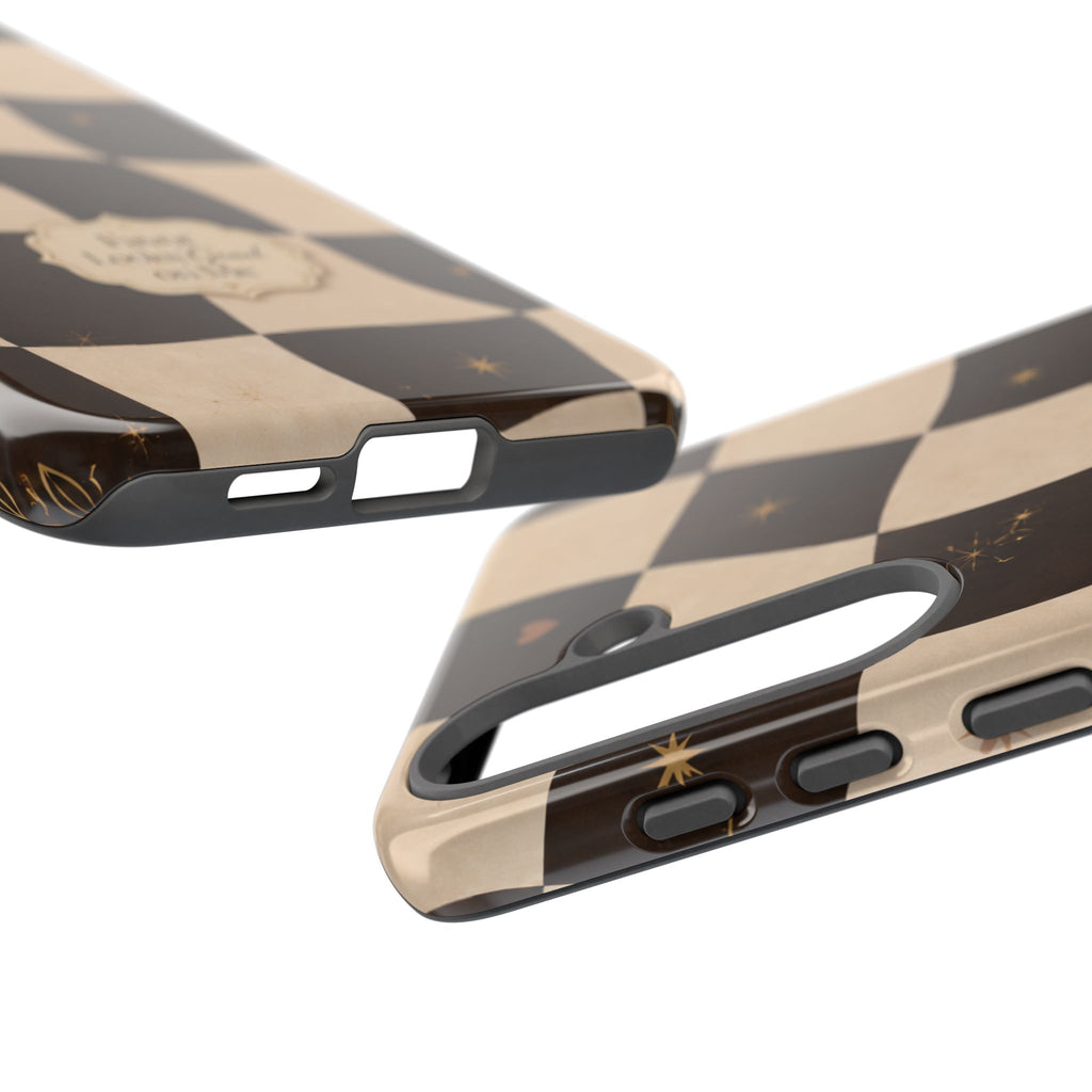 Favor Looks Good on Me Vintage Checkerboard Phone Case