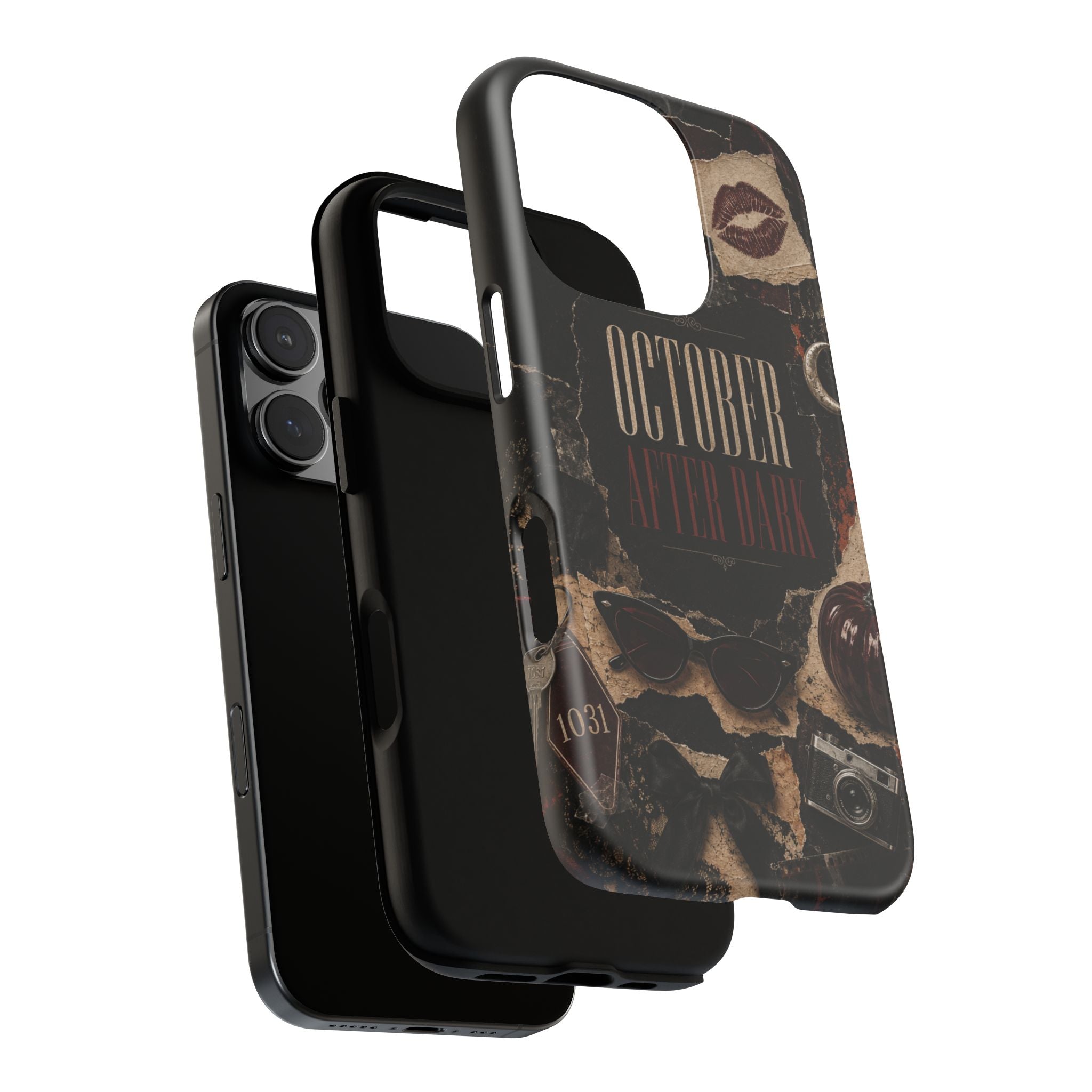 October After Dark Gothic Collage Phone Case