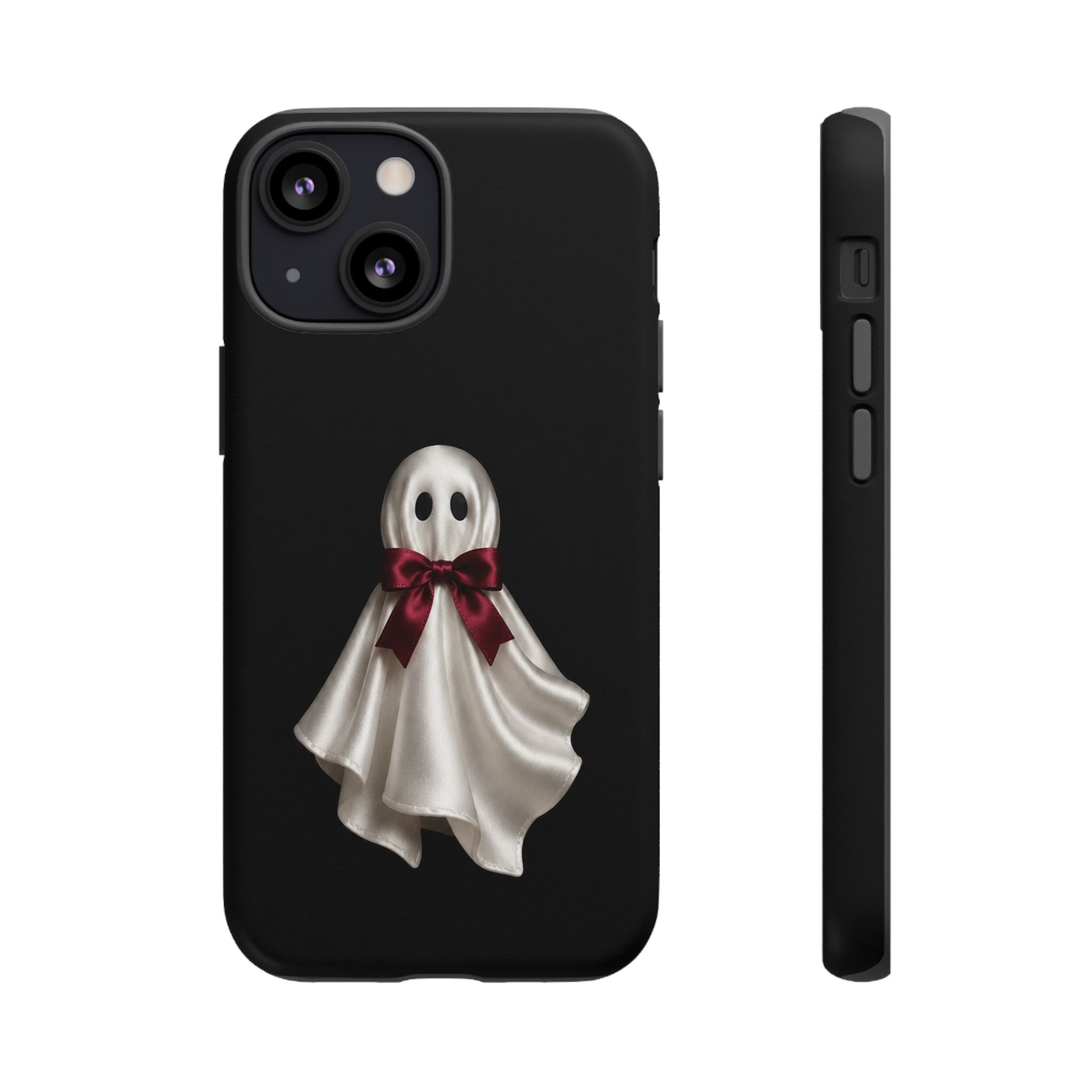 Burgundy Bow Ghost Spooky Phone Case