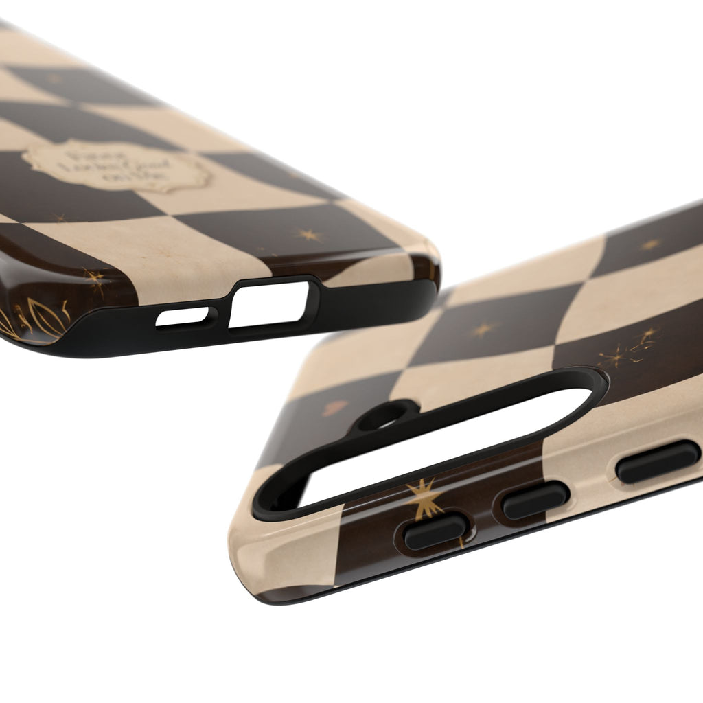 Favor Looks Good on Me Vintage Checkerboard Phone Case