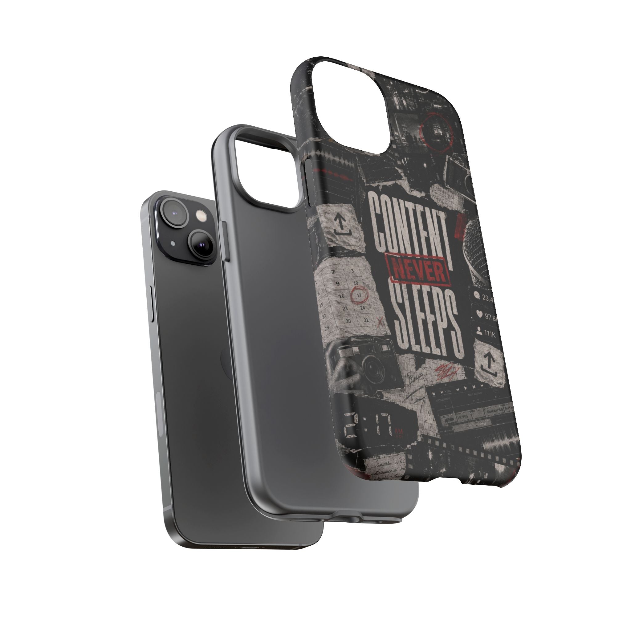 Content Never Sleeps Creator Phone Case