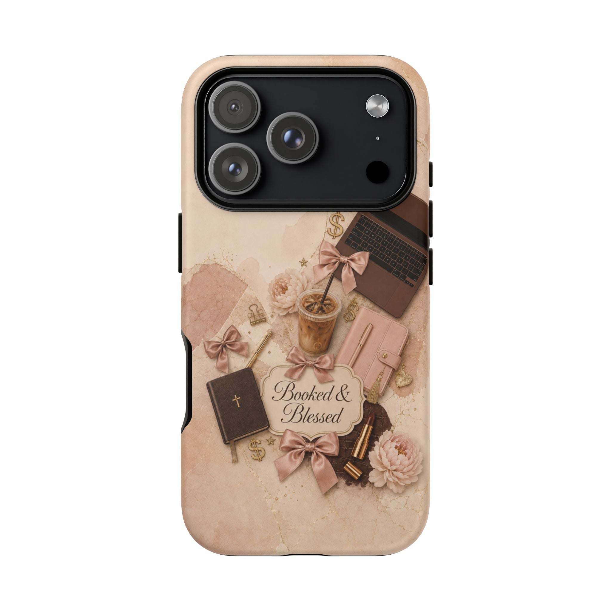 Booked & Blessed Christian Book Lover Phone Case