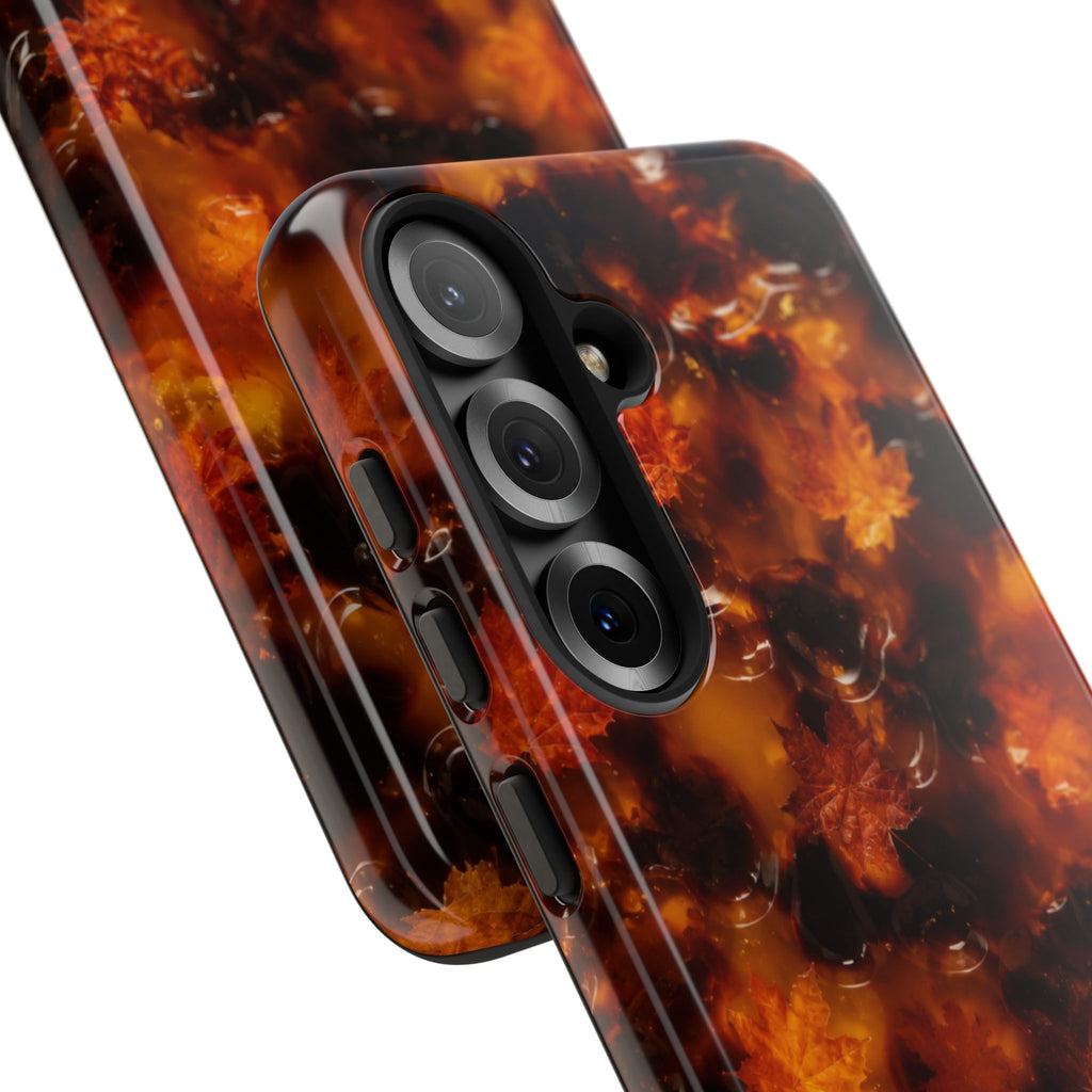 Amber Autumn Maple Leaf Phone Case