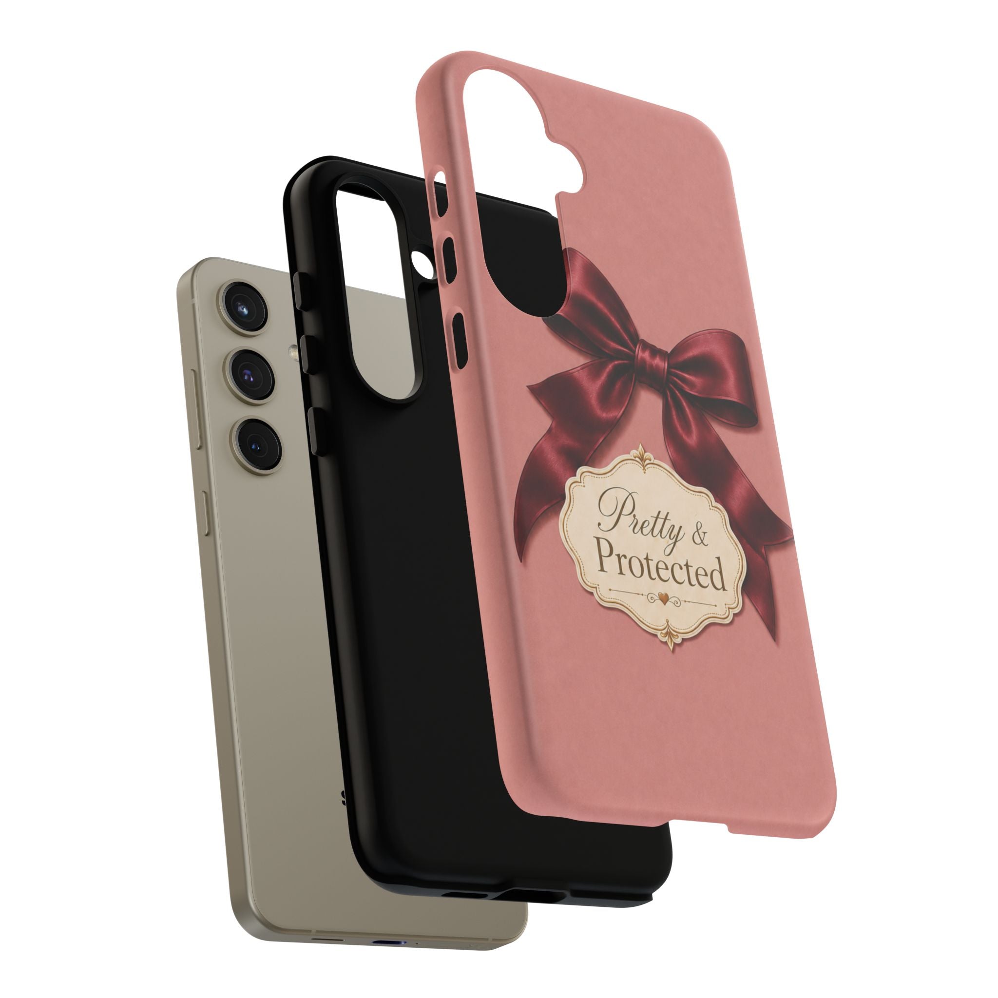 Pretty & Protected Bow Christian Phone Case