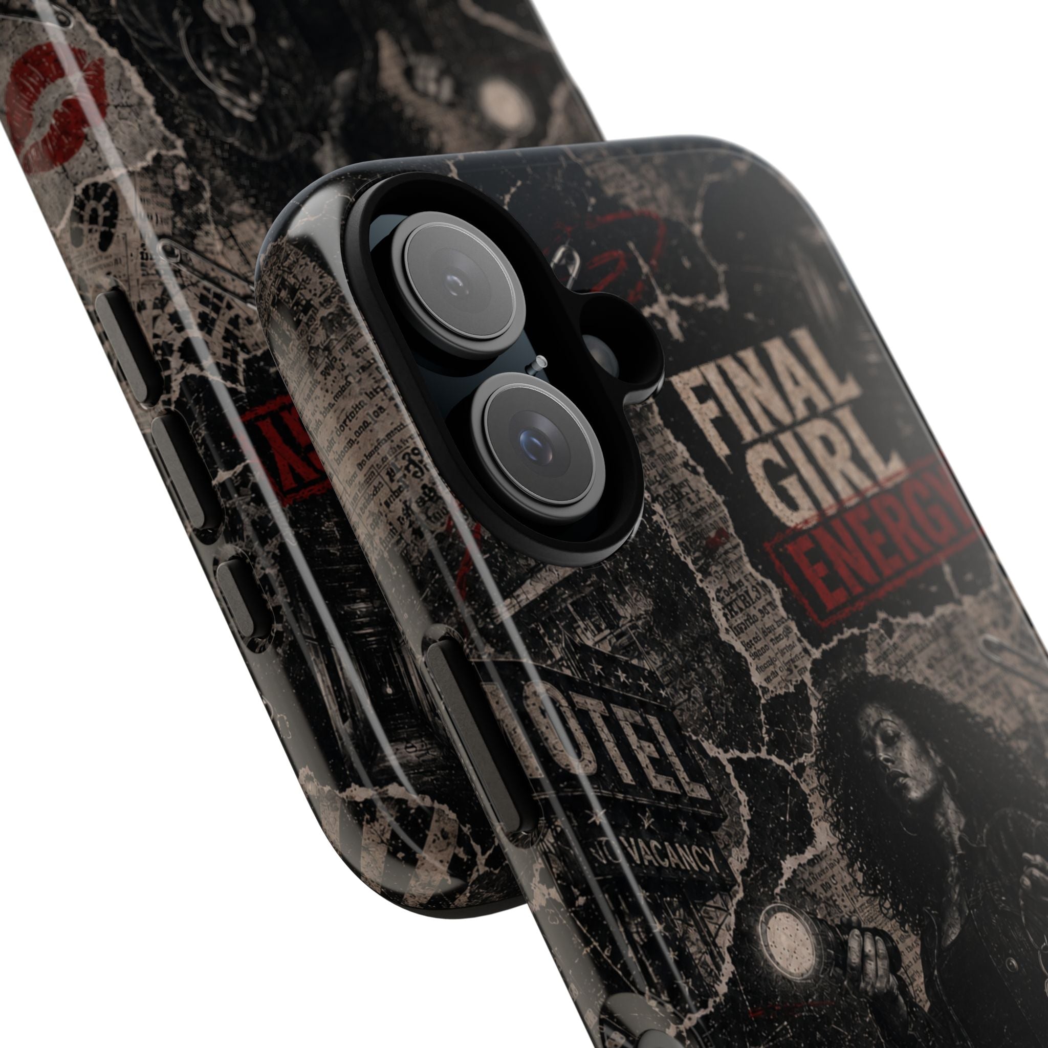 Final Girl Energy Horror Collage Phone Case