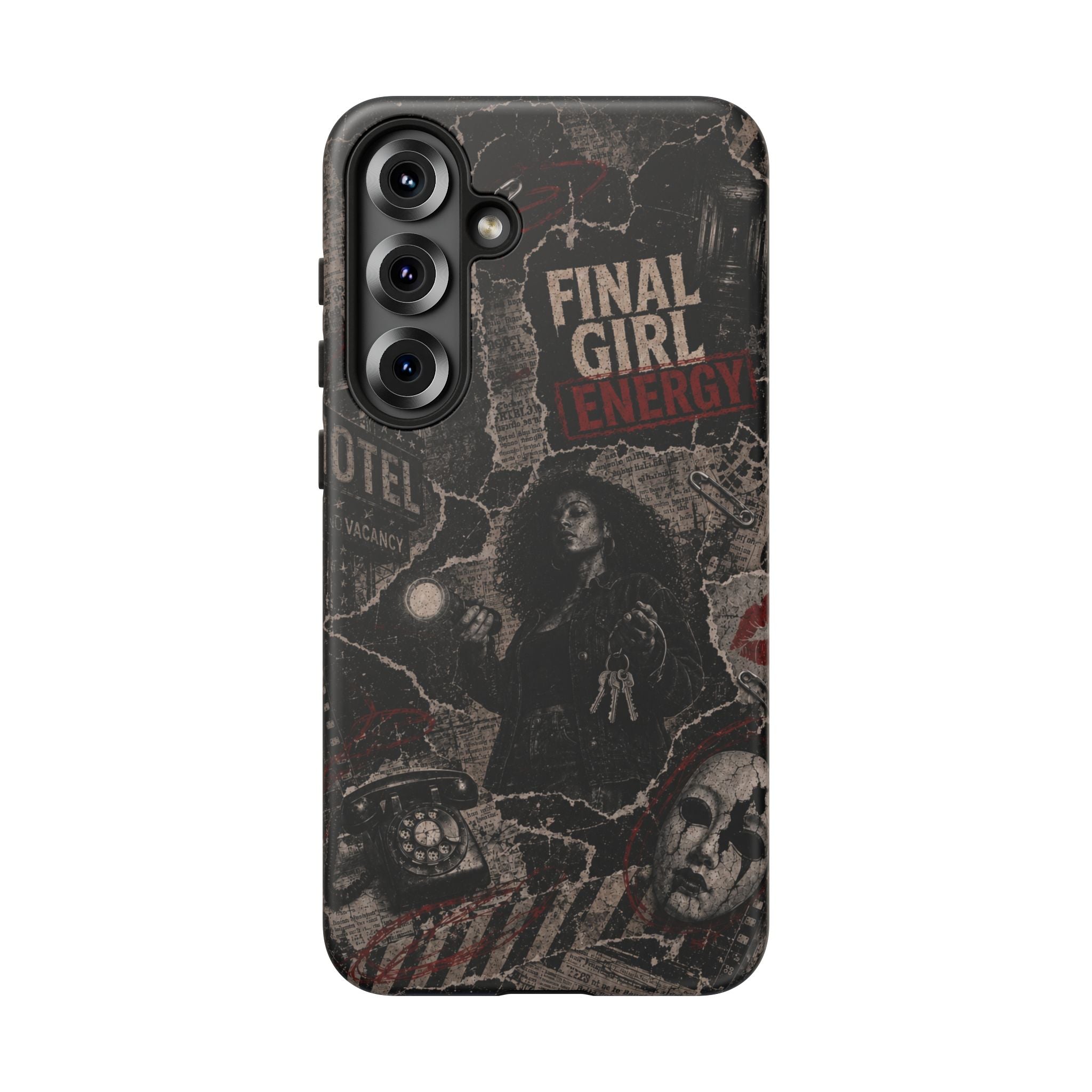Final Girl Energy Horror Collage Phone Case