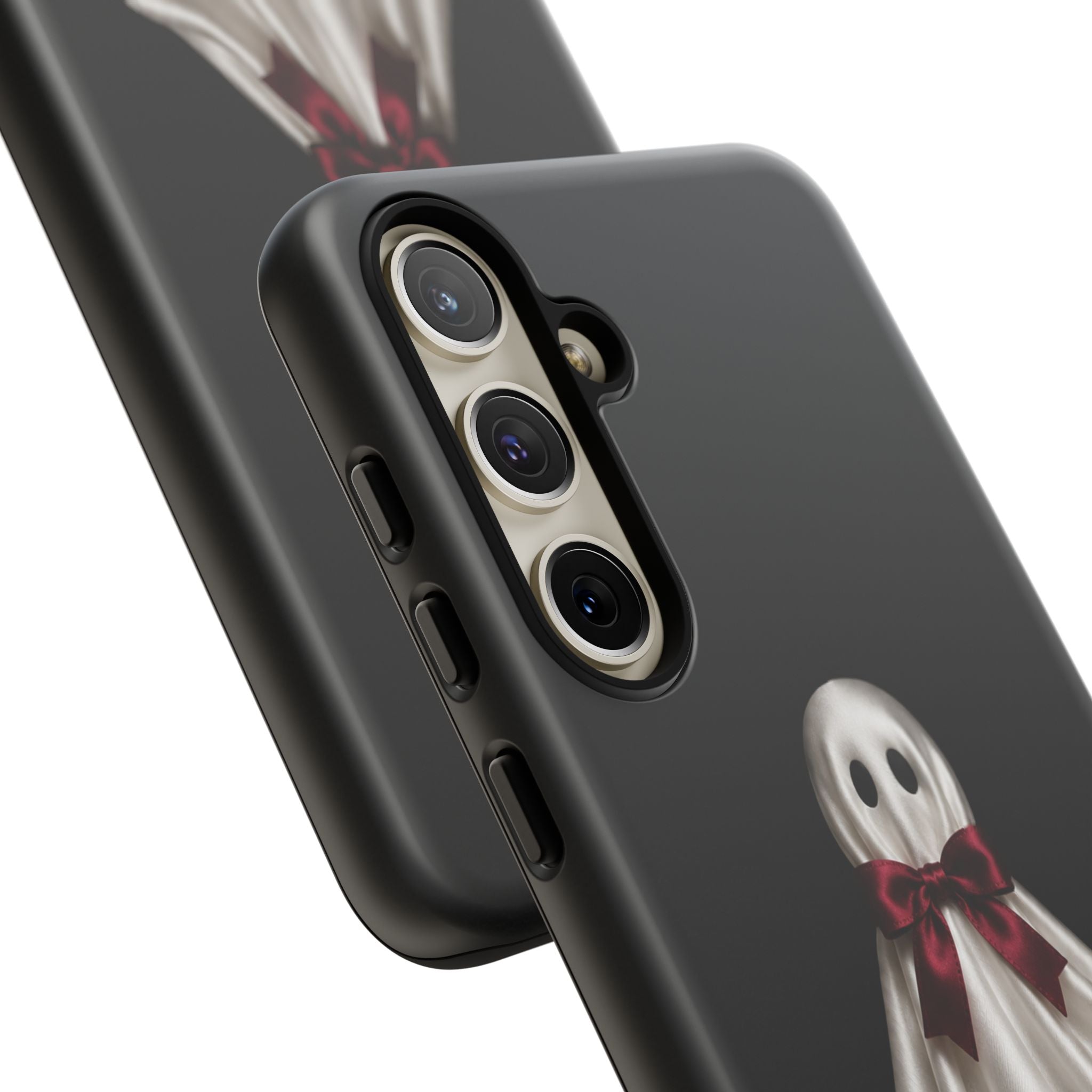 Burgundy Bow Ghost Spooky Phone Case