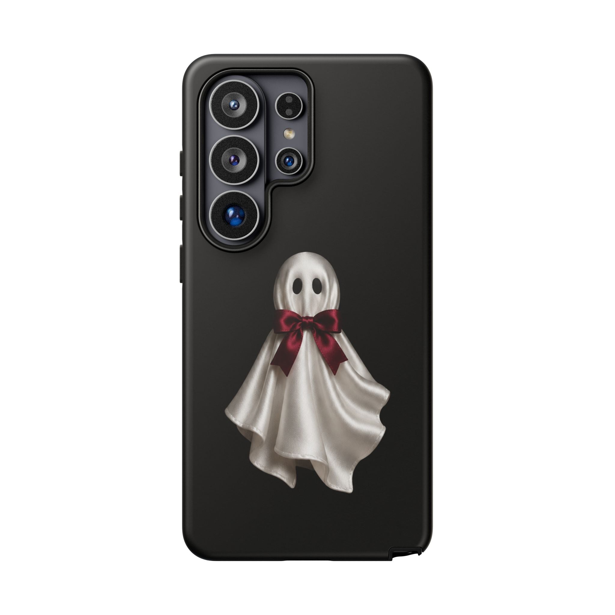Burgundy Bow Ghost Spooky Phone Case