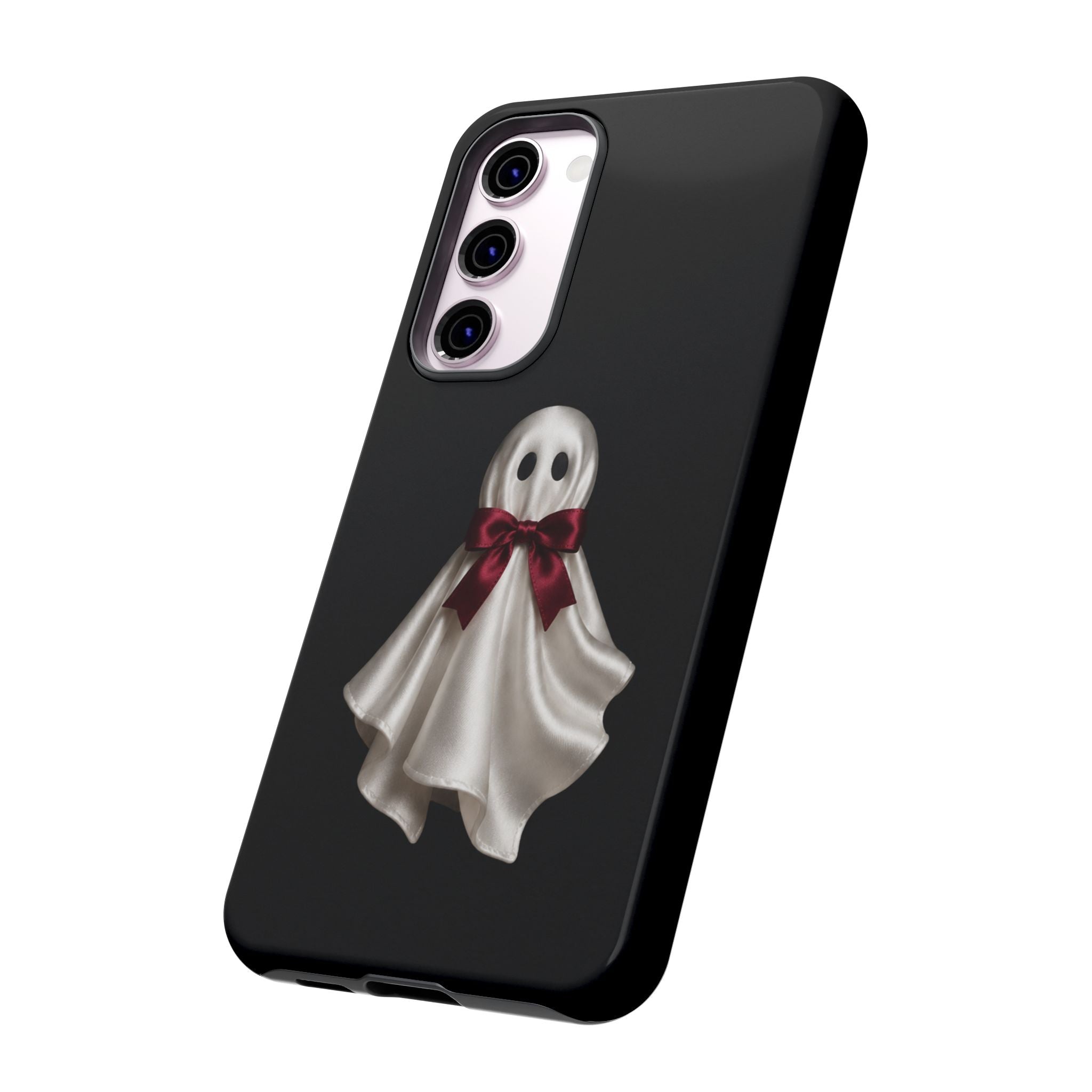 Burgundy Bow Ghost Spooky Phone Case