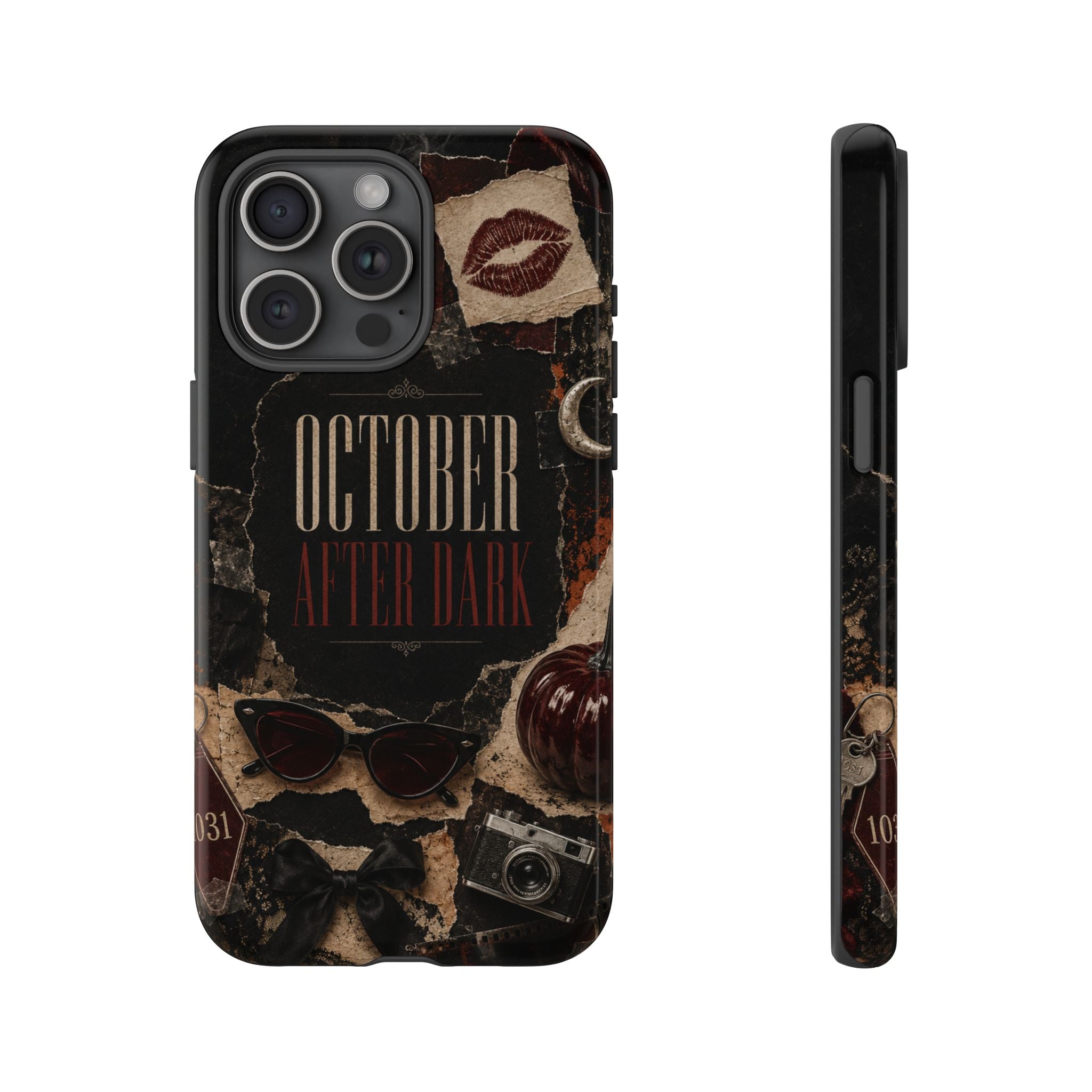 October After Dark Gothic Collage Phone Case