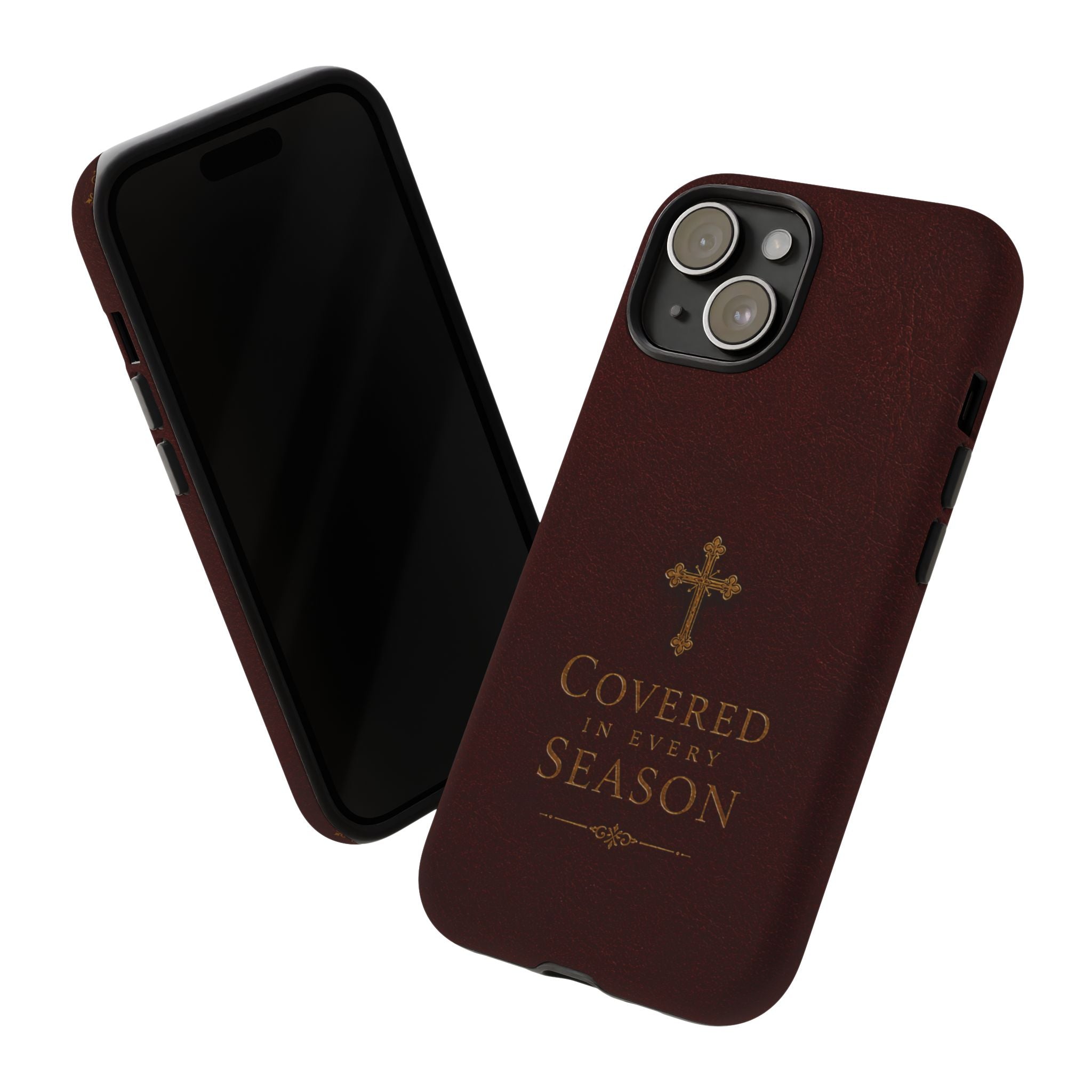 Covered in Every Season Christian Cross Phone Case
