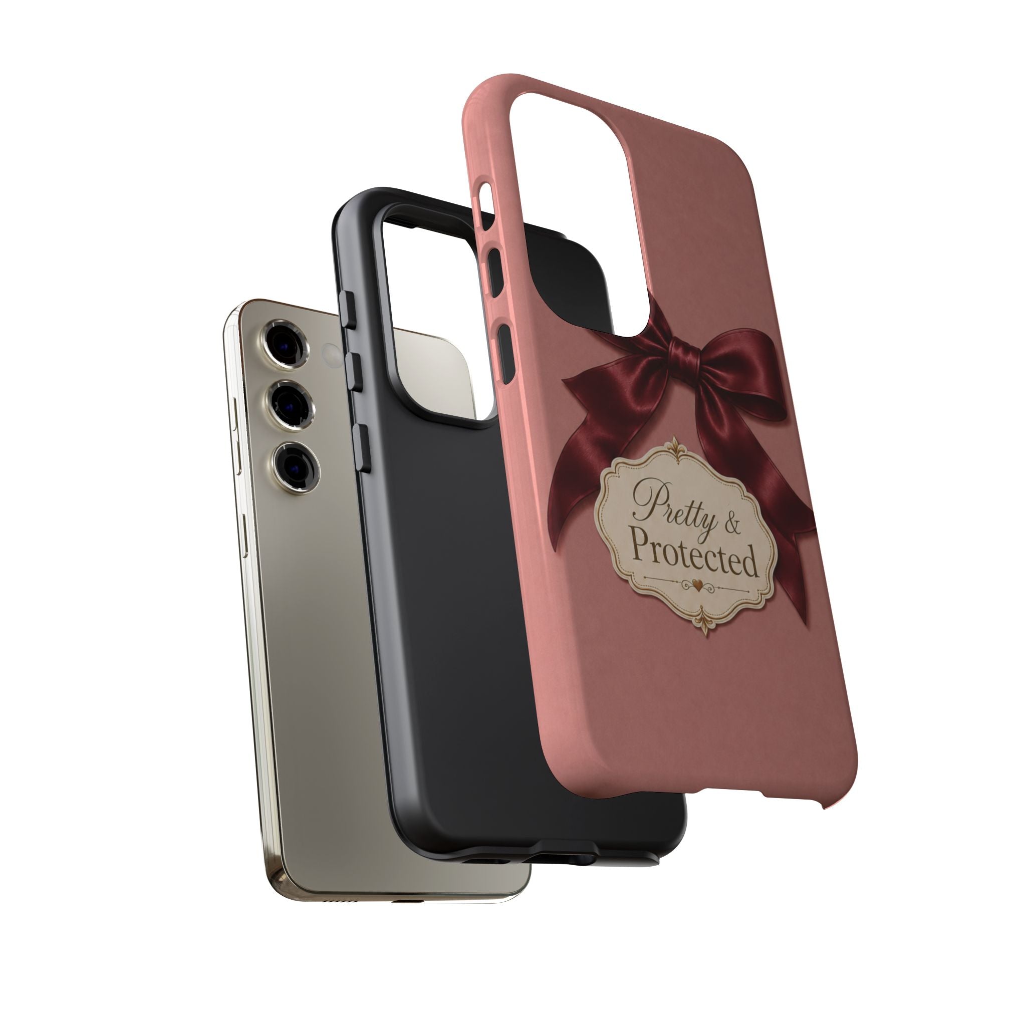 Pretty & Protected Bow Christian Phone Case