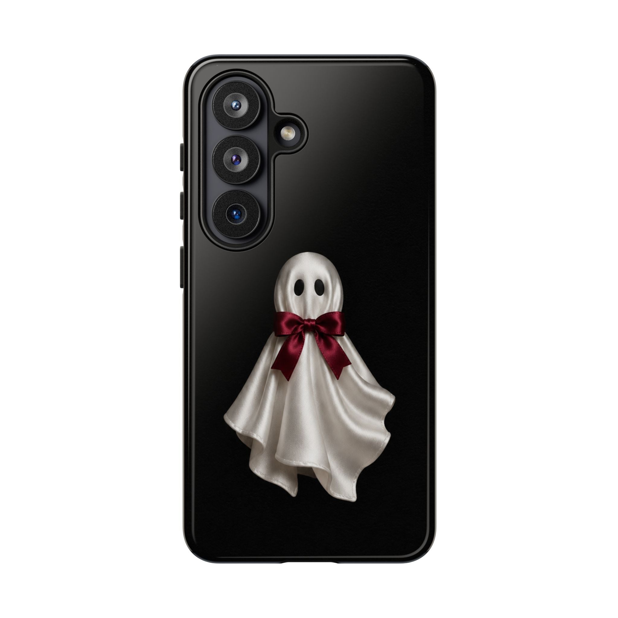 Burgundy Bow Ghost Spooky Phone Case