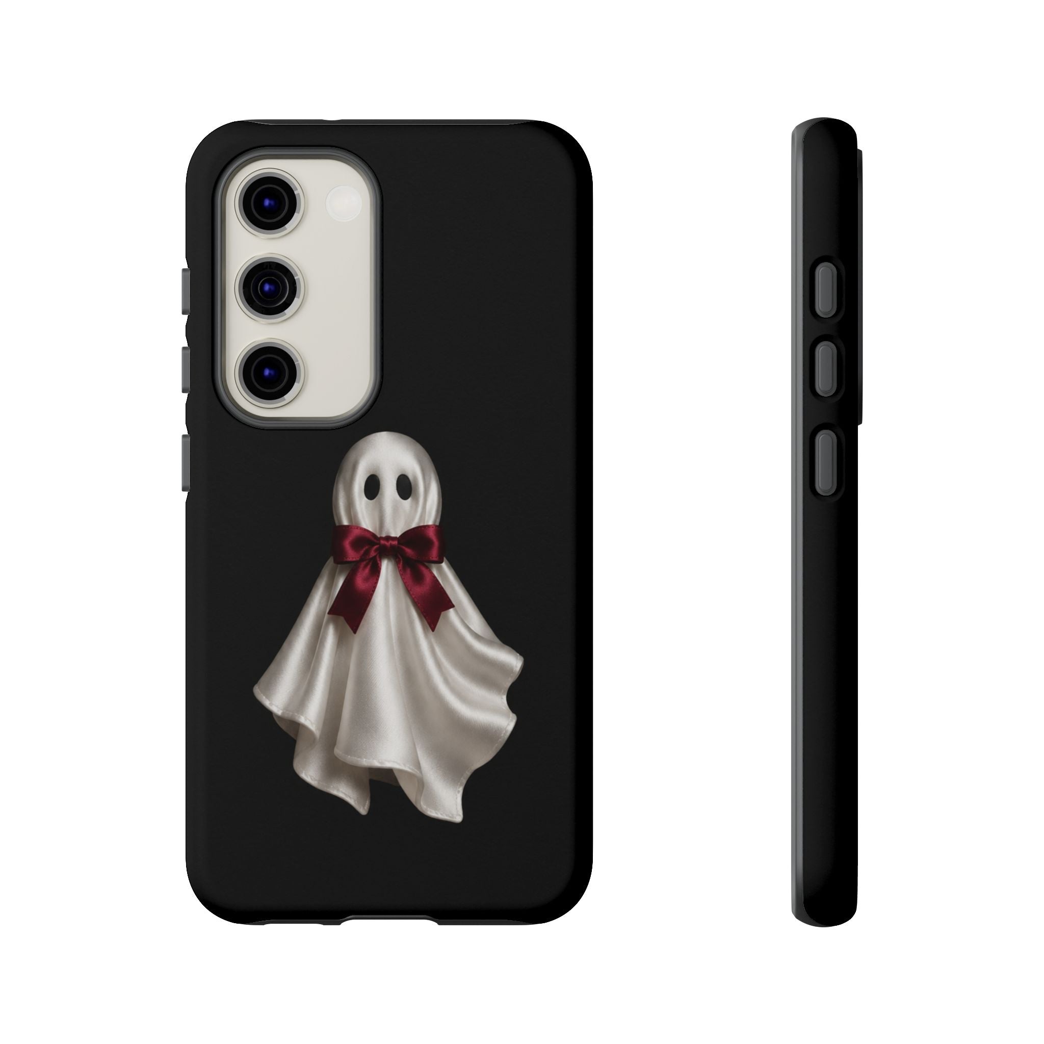 Burgundy Bow Ghost Spooky Phone Case