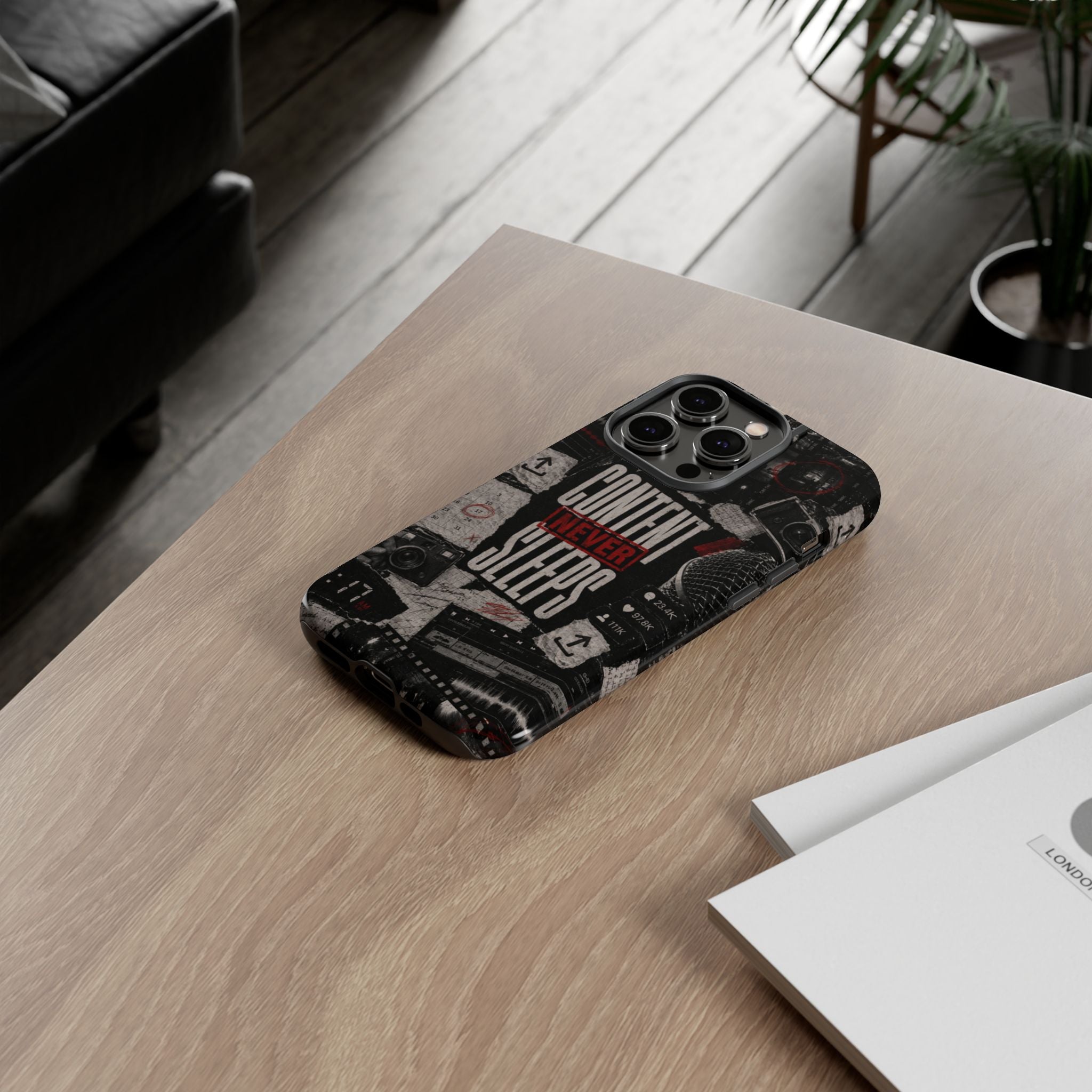 Content Never Sleeps Creator Phone Case