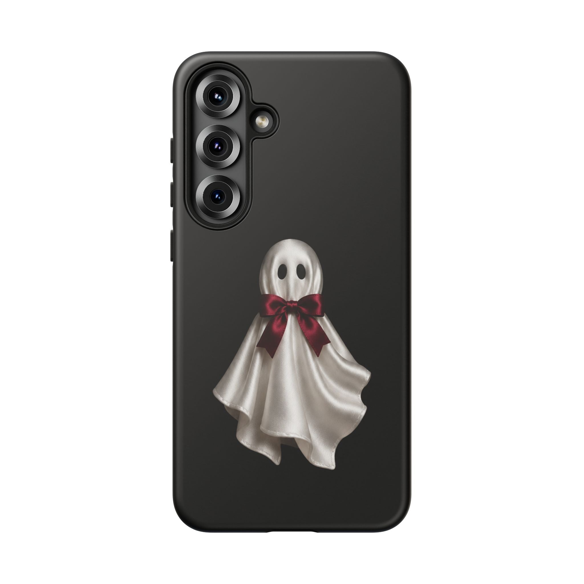 Burgundy Bow Ghost Spooky Phone Case
