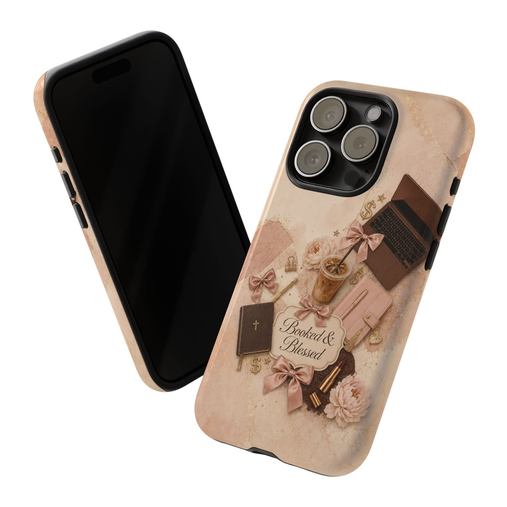 Booked & Blessed Christian Book Lover Phone Case