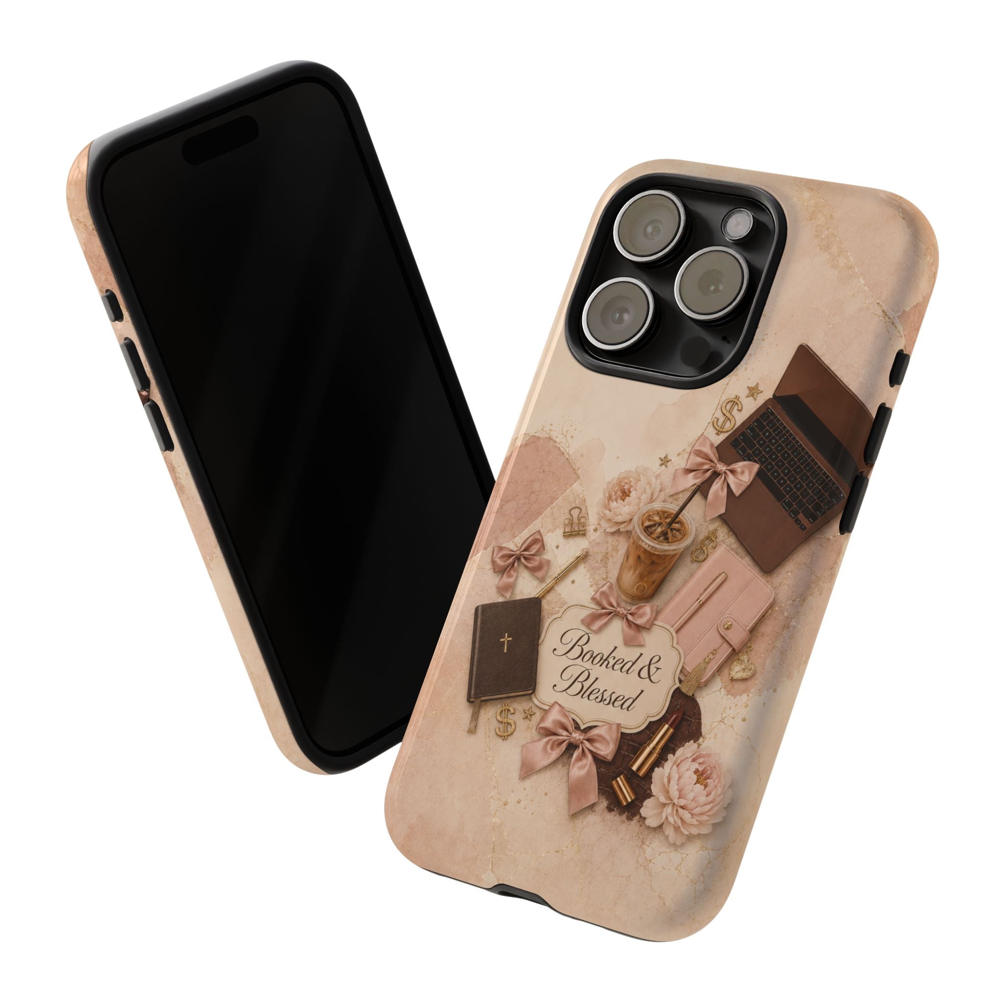 Booked & Blessed Christian Book Lover Phone Case